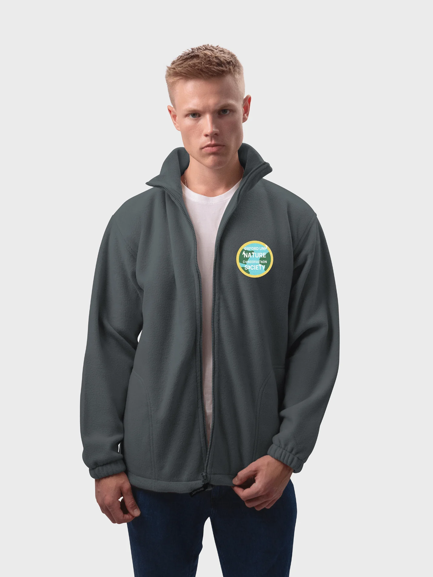 Oxford University Nature Conservation Society Unisex Polar Full Zip Fleece - Image 6