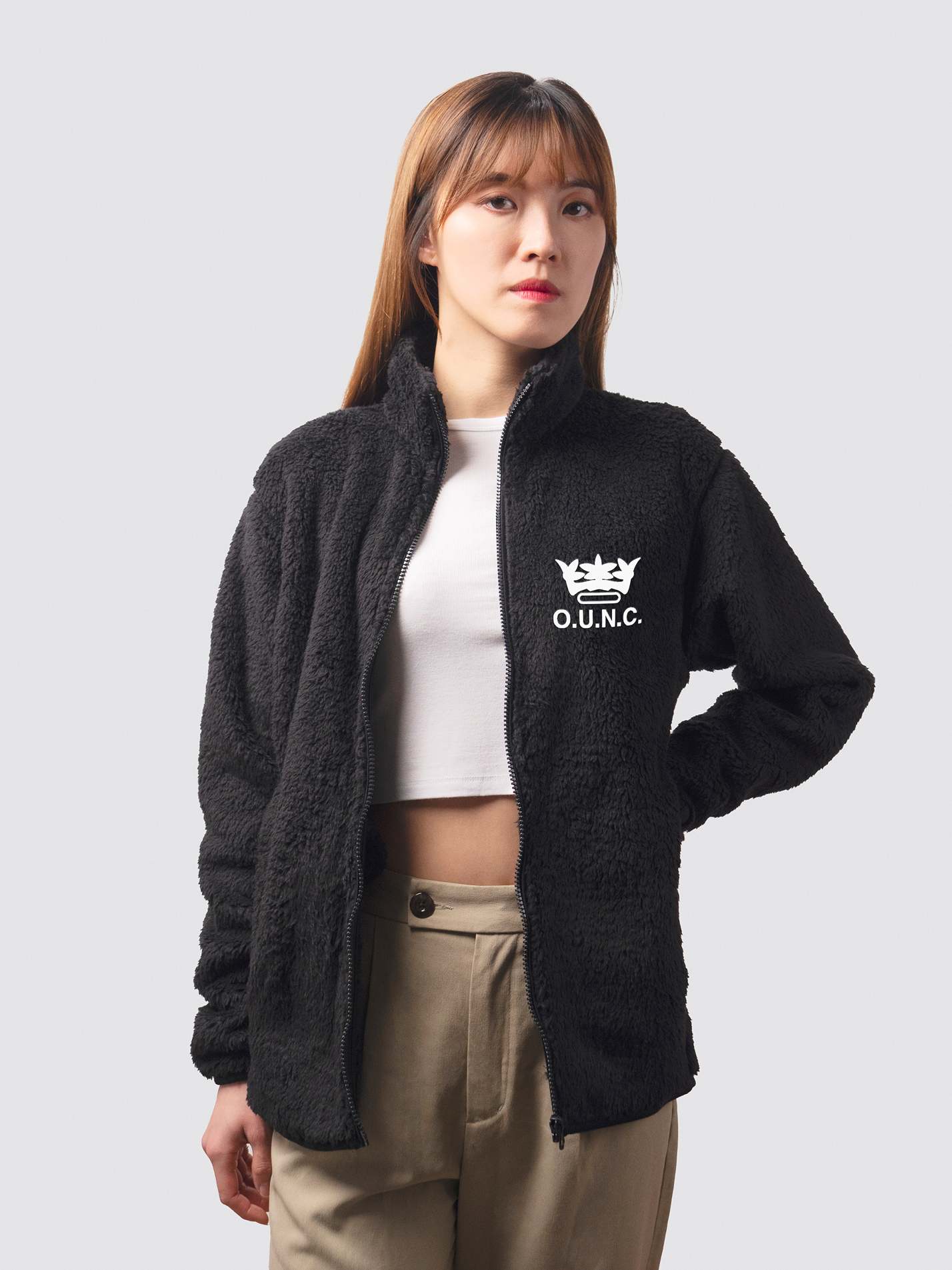 Oxford University Netball Club Unisex Sherpa Fleece Zipped Jacket