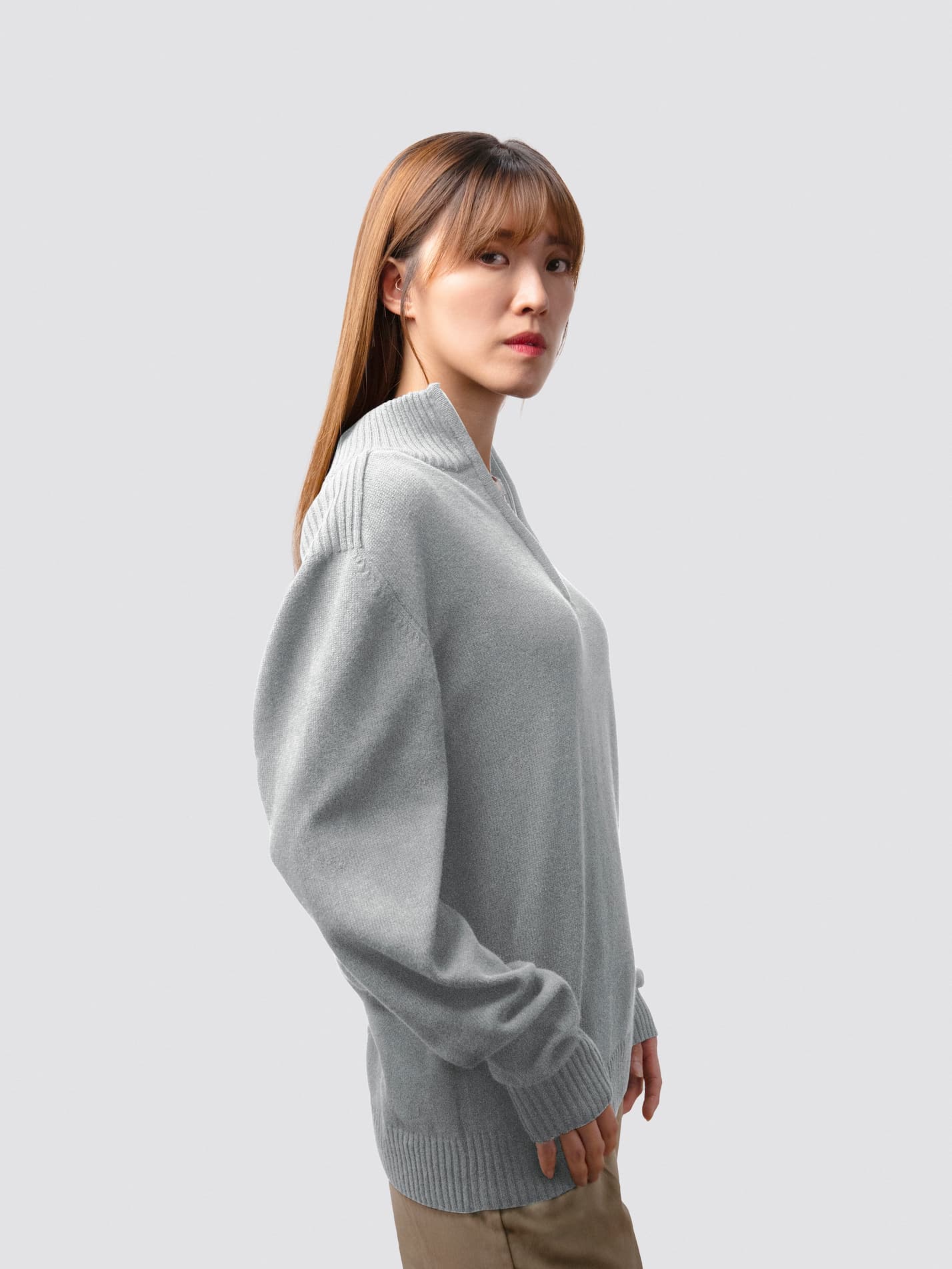 Oxford Women in Business Sustainable Zip-Neck Jumper - Image 3