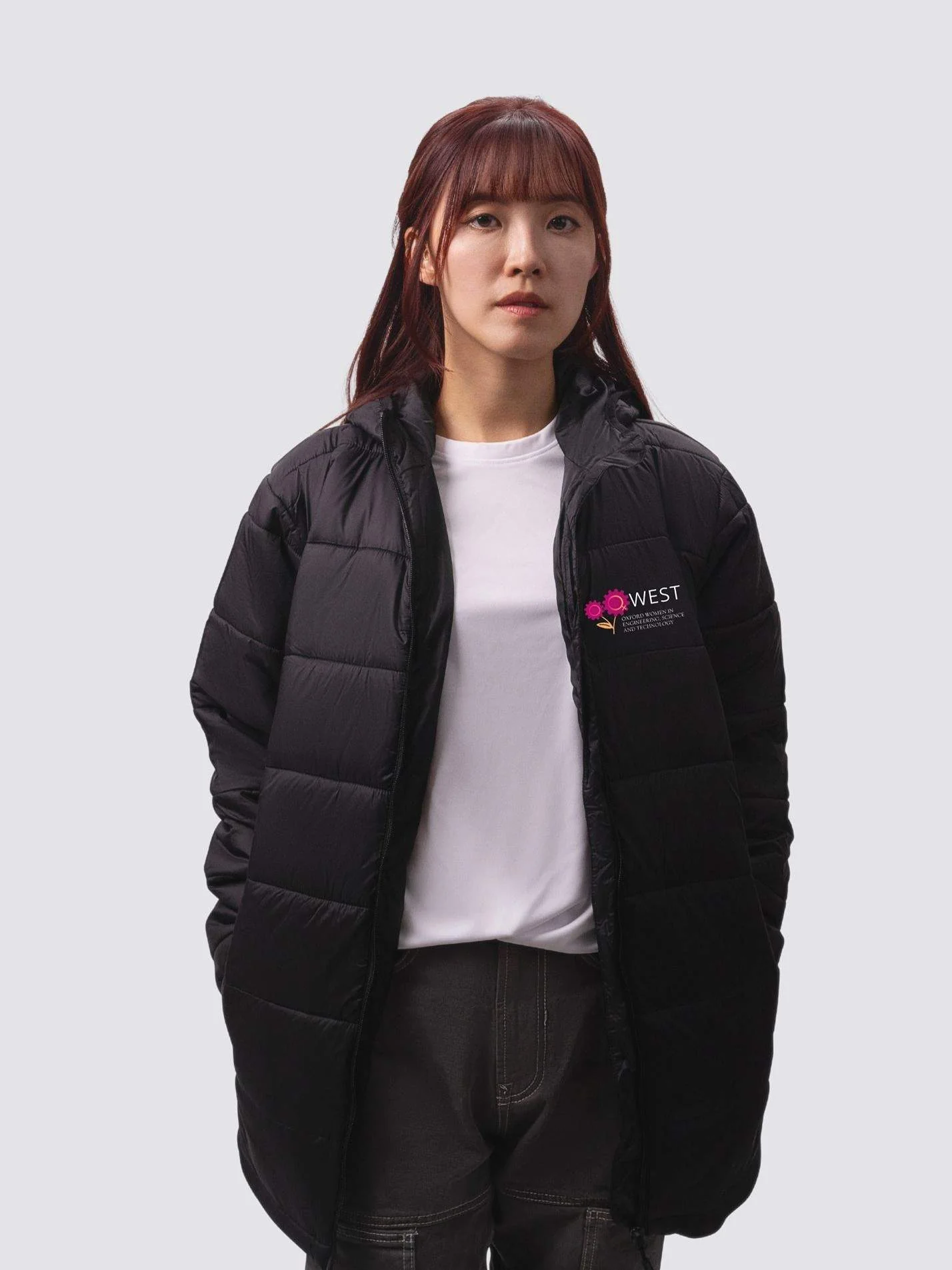 Oxford Women in Engineering, Science and Technology Sustainable Unisex Hooded Puffer Jacket