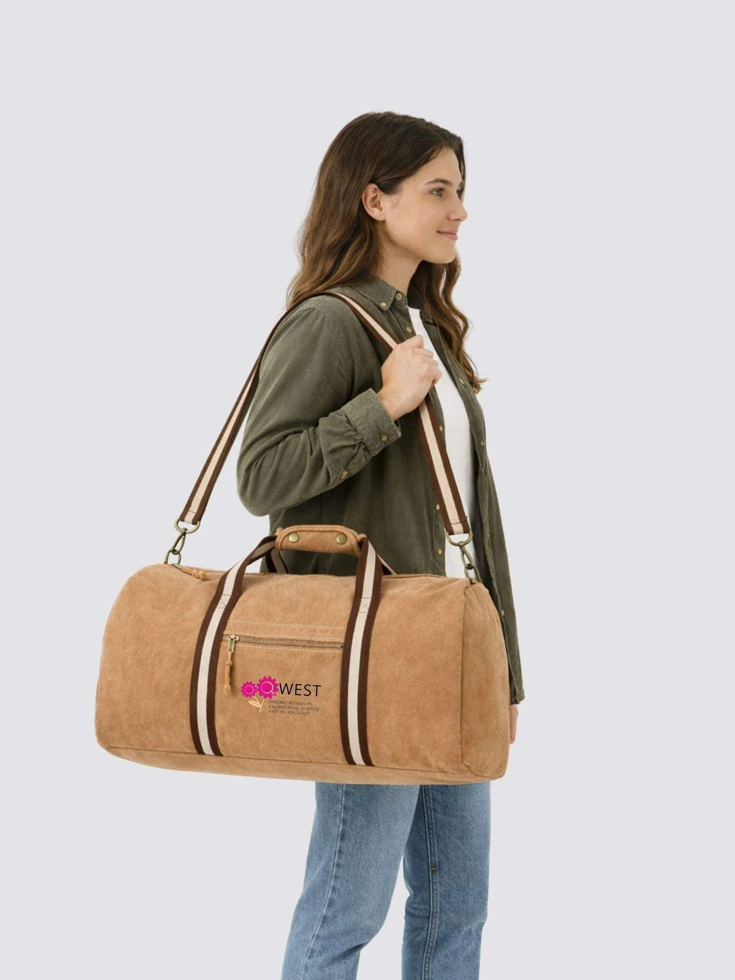 Oxford Women in Engineering, Science and Technology Vintage Canvas Weekender Holdall
