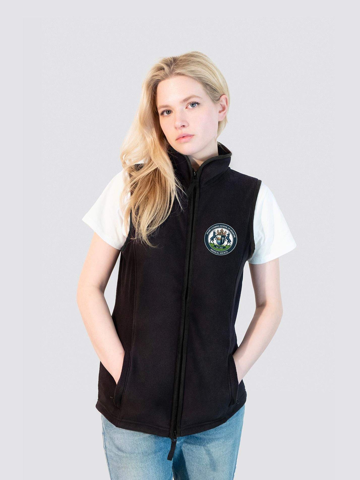 Pears Cumbria School of Medicine Medical Society Ladies Heritage Gilet Fleece - Image 5