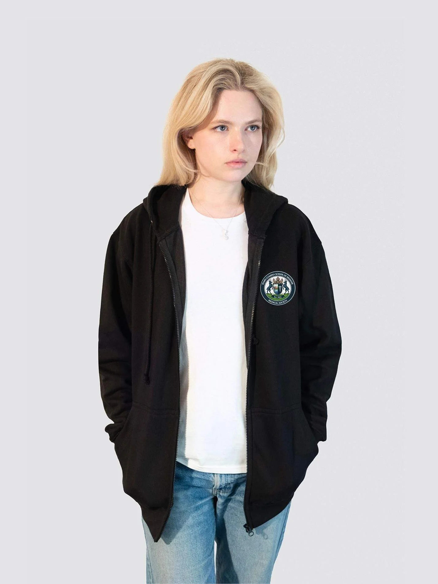 Pears Cumbria School of Medicine Medical Society Zip-Up Unisex Hoodie