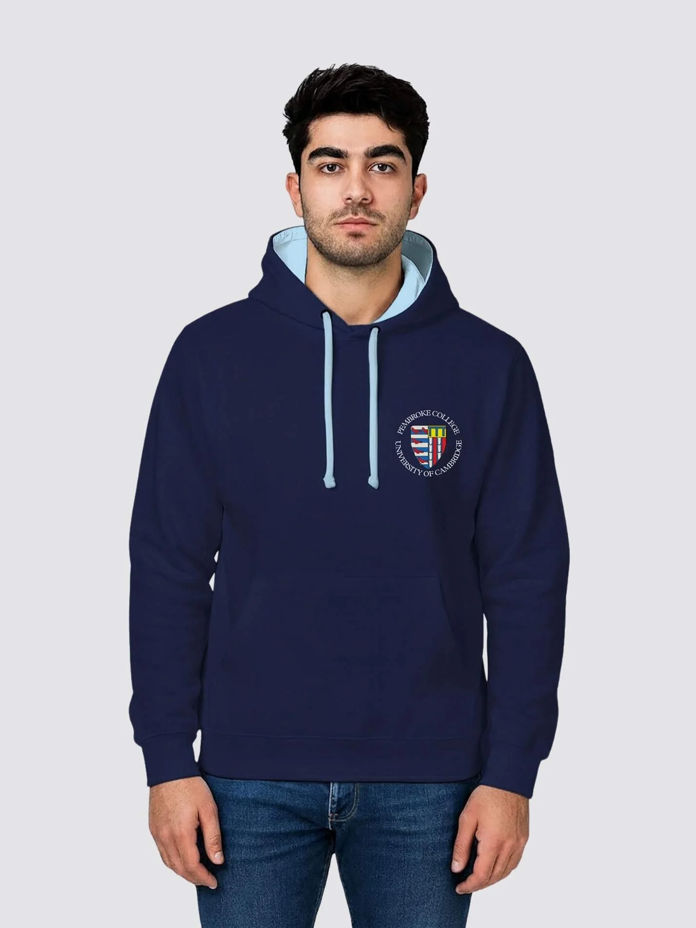 Pembroke College Cambridge Graduate Parlour Contrast Hoodie