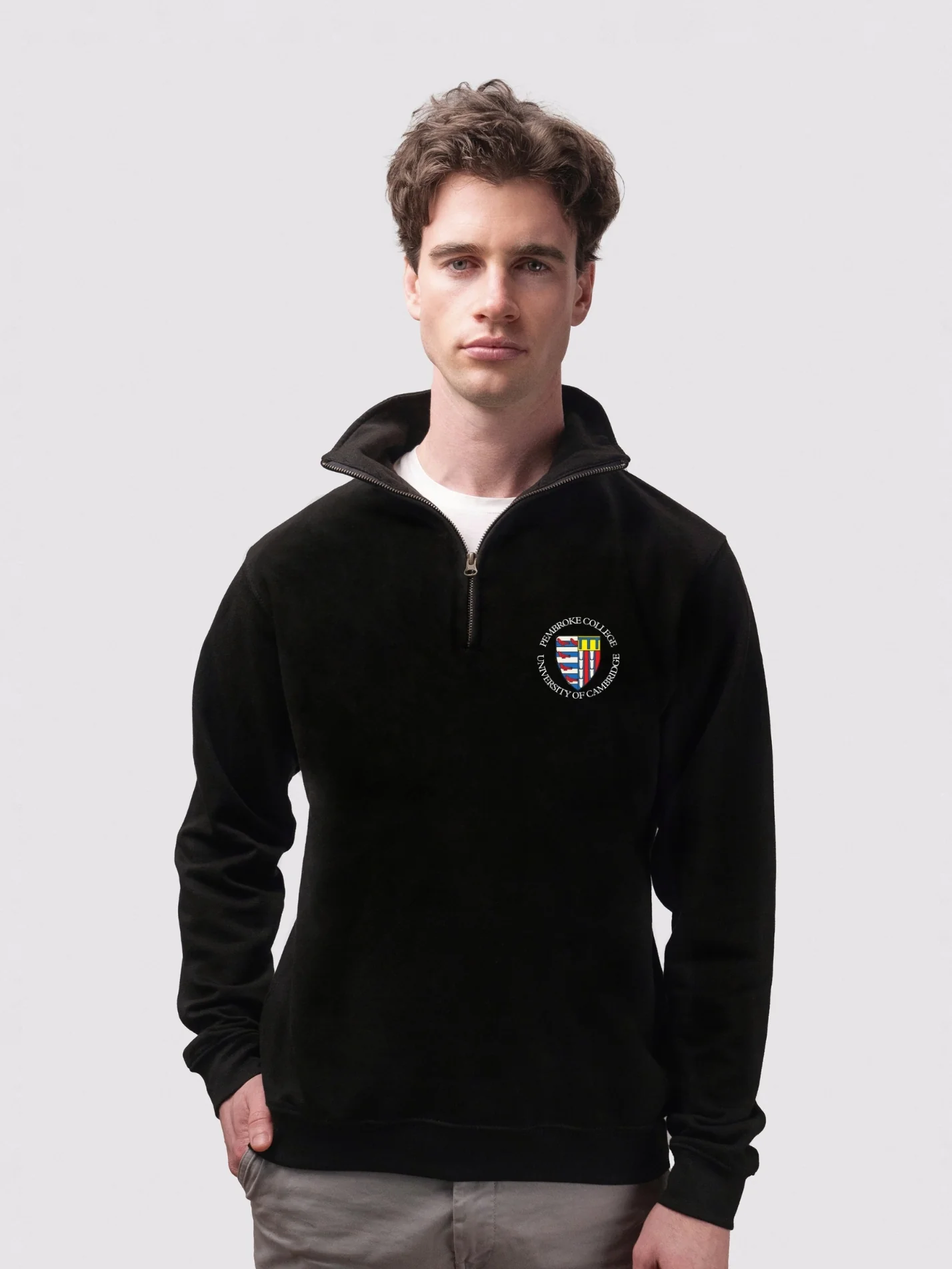 Pembroke College Cambridge Graduate Parlour Unisex 1/4 Zip Sweatshirt