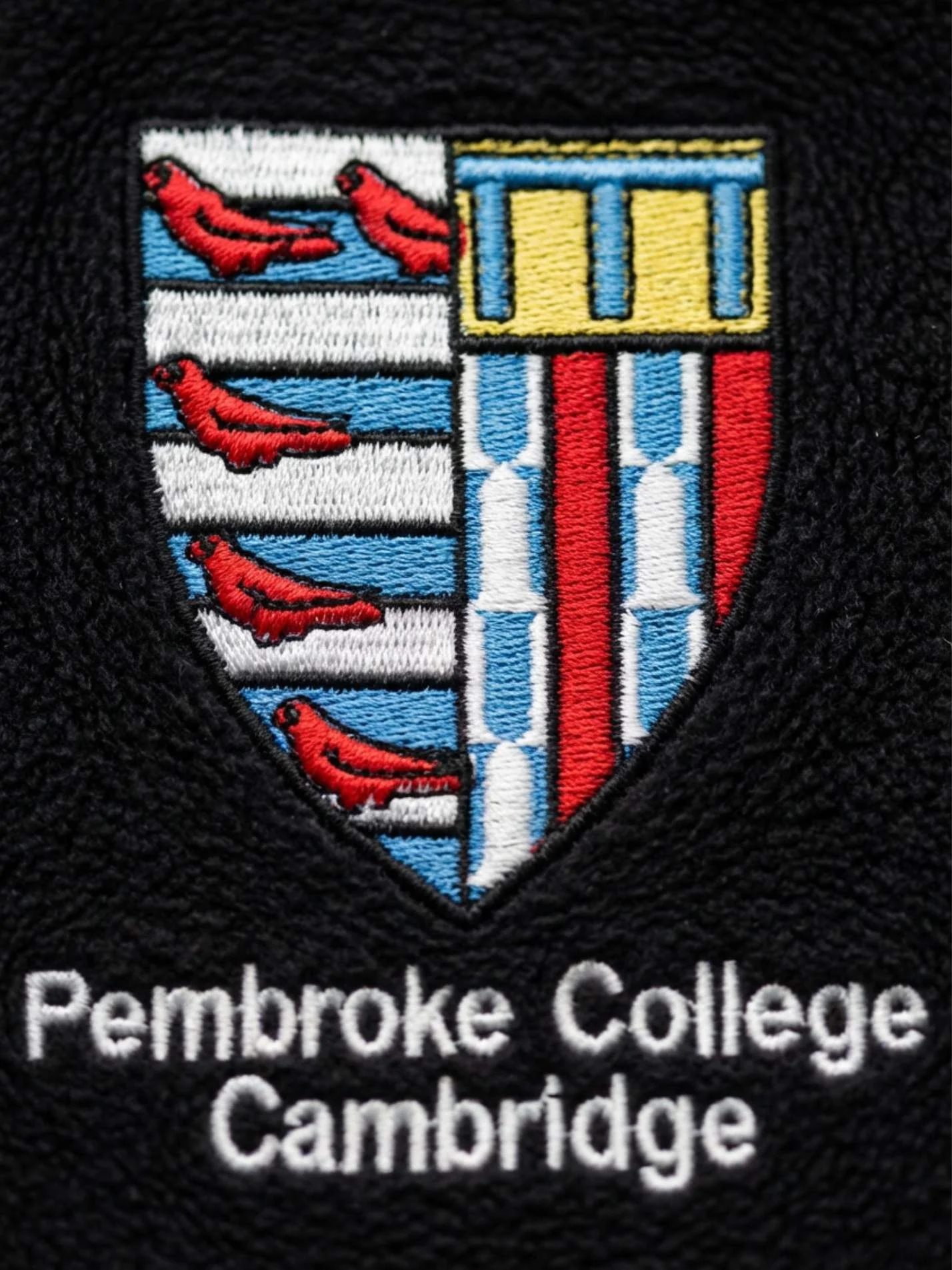 Pembroke College Cambridge JCR Unisex 1/4 Zip Fleece - Image 3