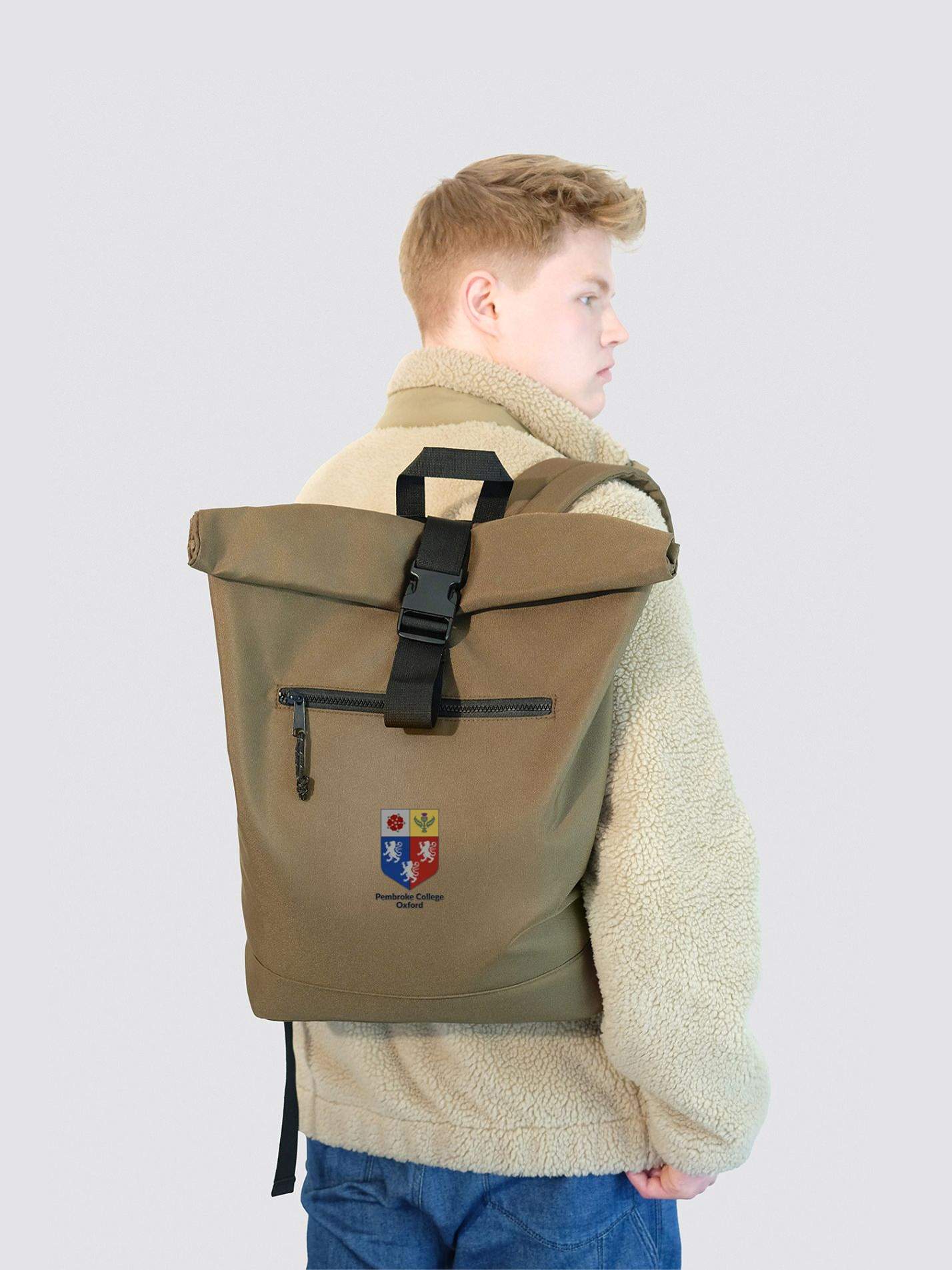 Pembroke College Oxford JCR Roll Top Backpack - Image 8