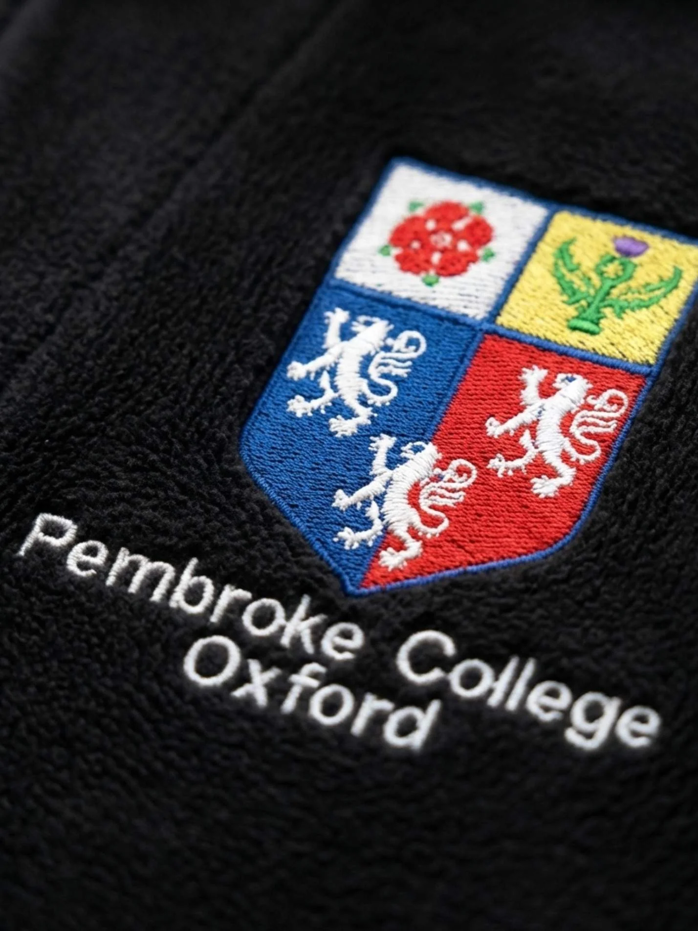 Pembroke College Oxford JCR Unisex 1/4 Zip Fleece - Image 3