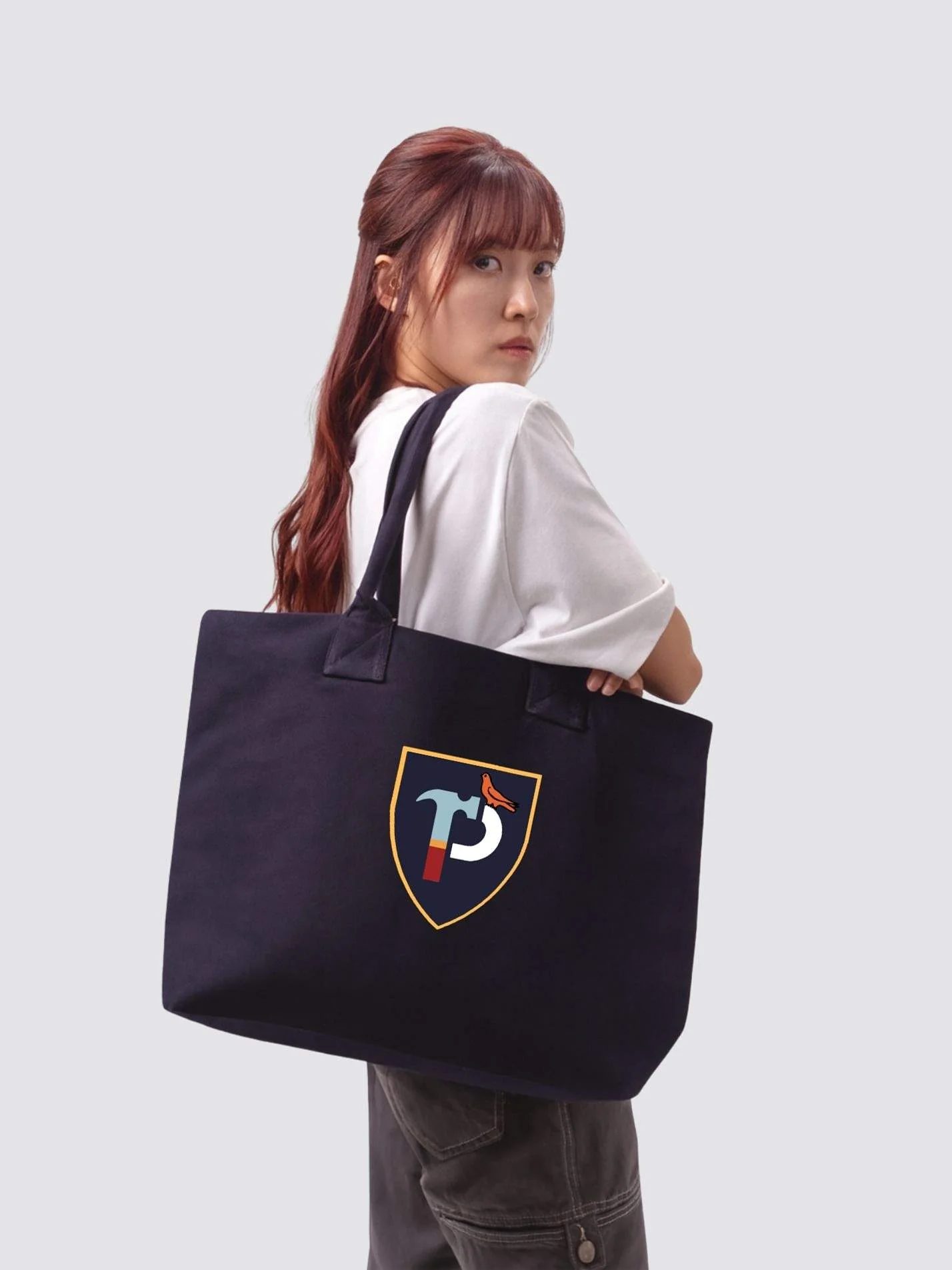 Pembroke Engineers Cotton Canvas Printed Shopper Bag