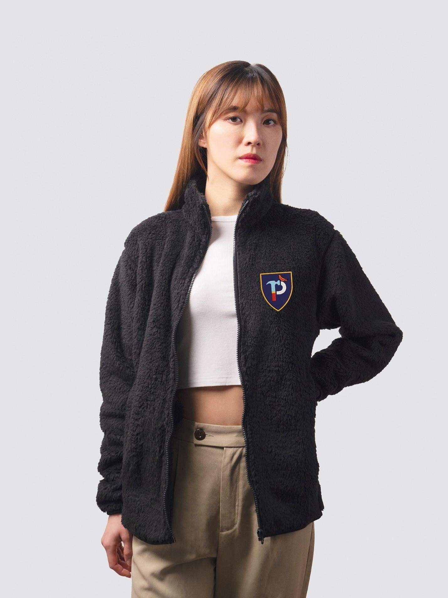 Pembroke Engineers Unisex Sherpa Fleece Zipped Jacket