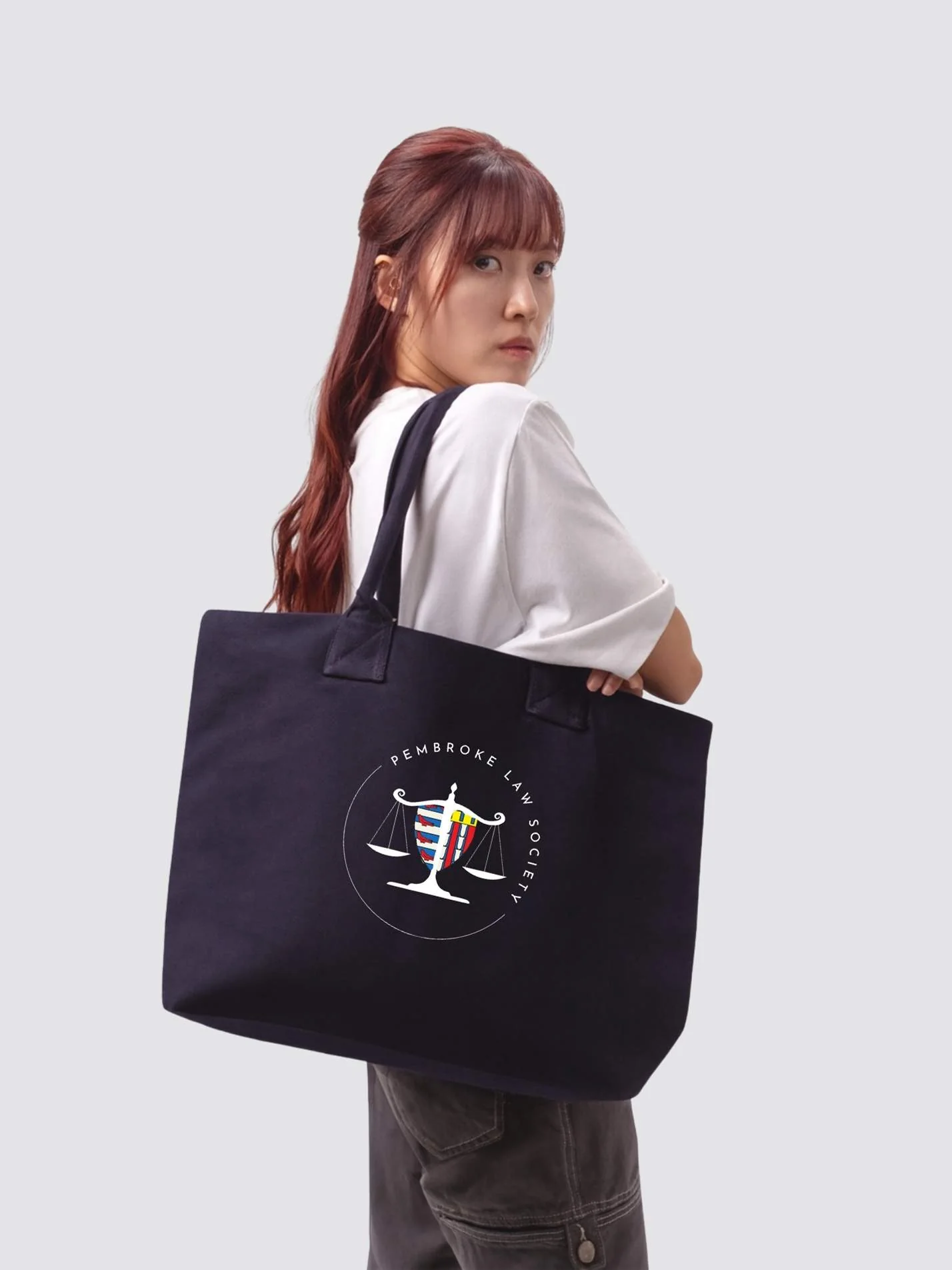 Pembroke Law Society Cotton Canvas Printed Shopper Bag