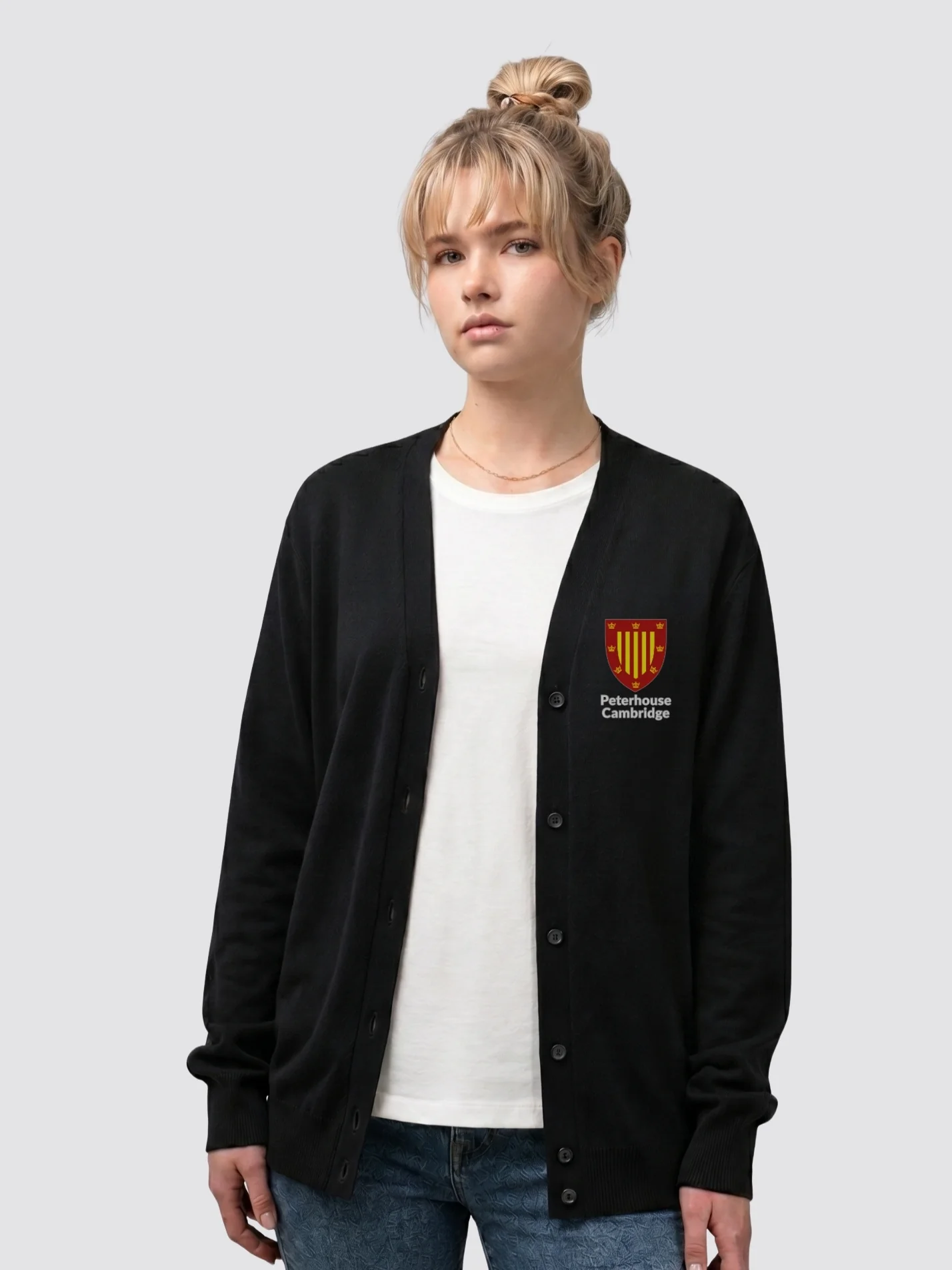 Peterhouse Cambridge JCR Ladies V-Neck Knitted Cardigan