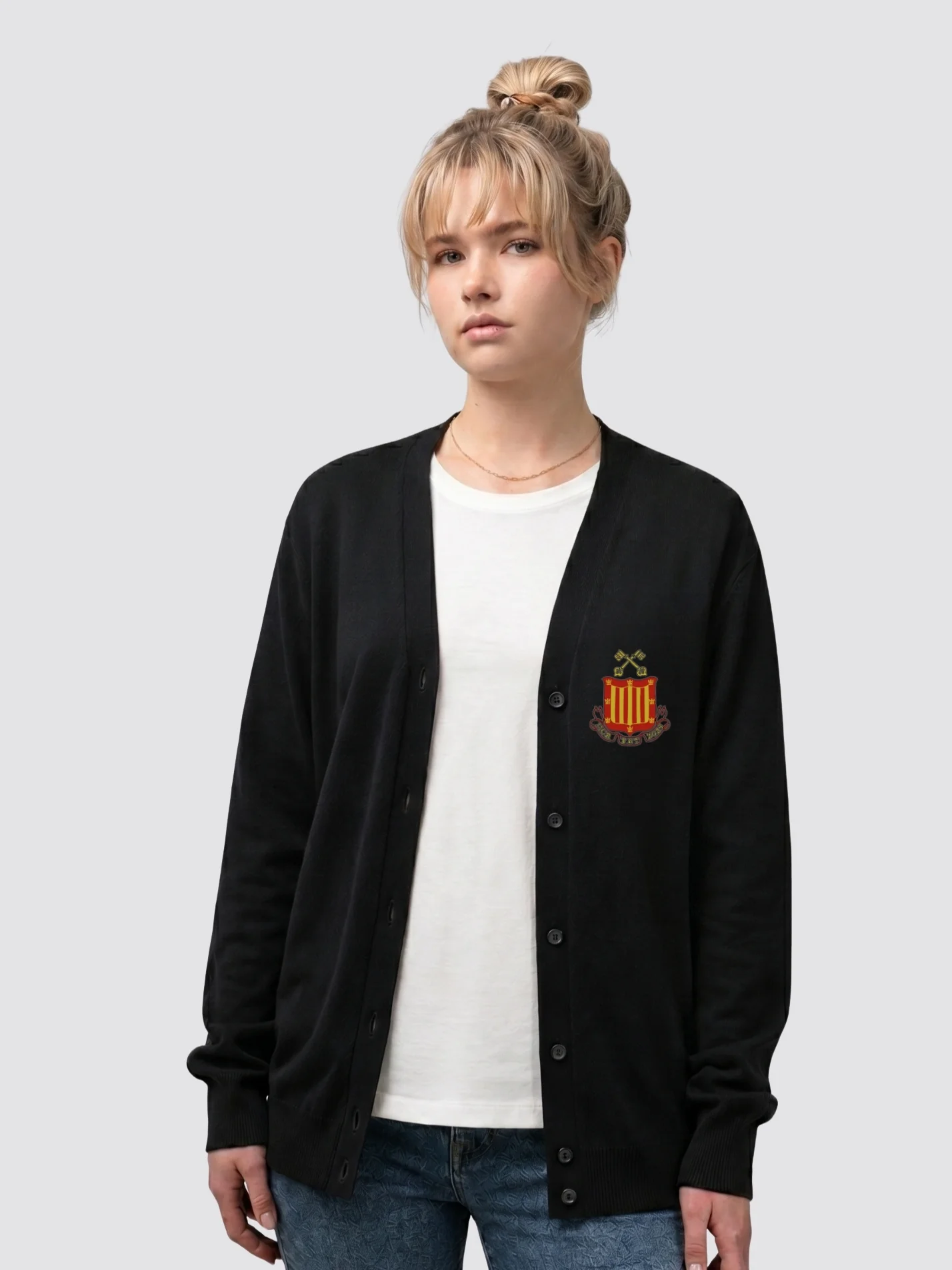 Peterhouse Cambridge MCR Ladies V-Neck Knitted Cardigan