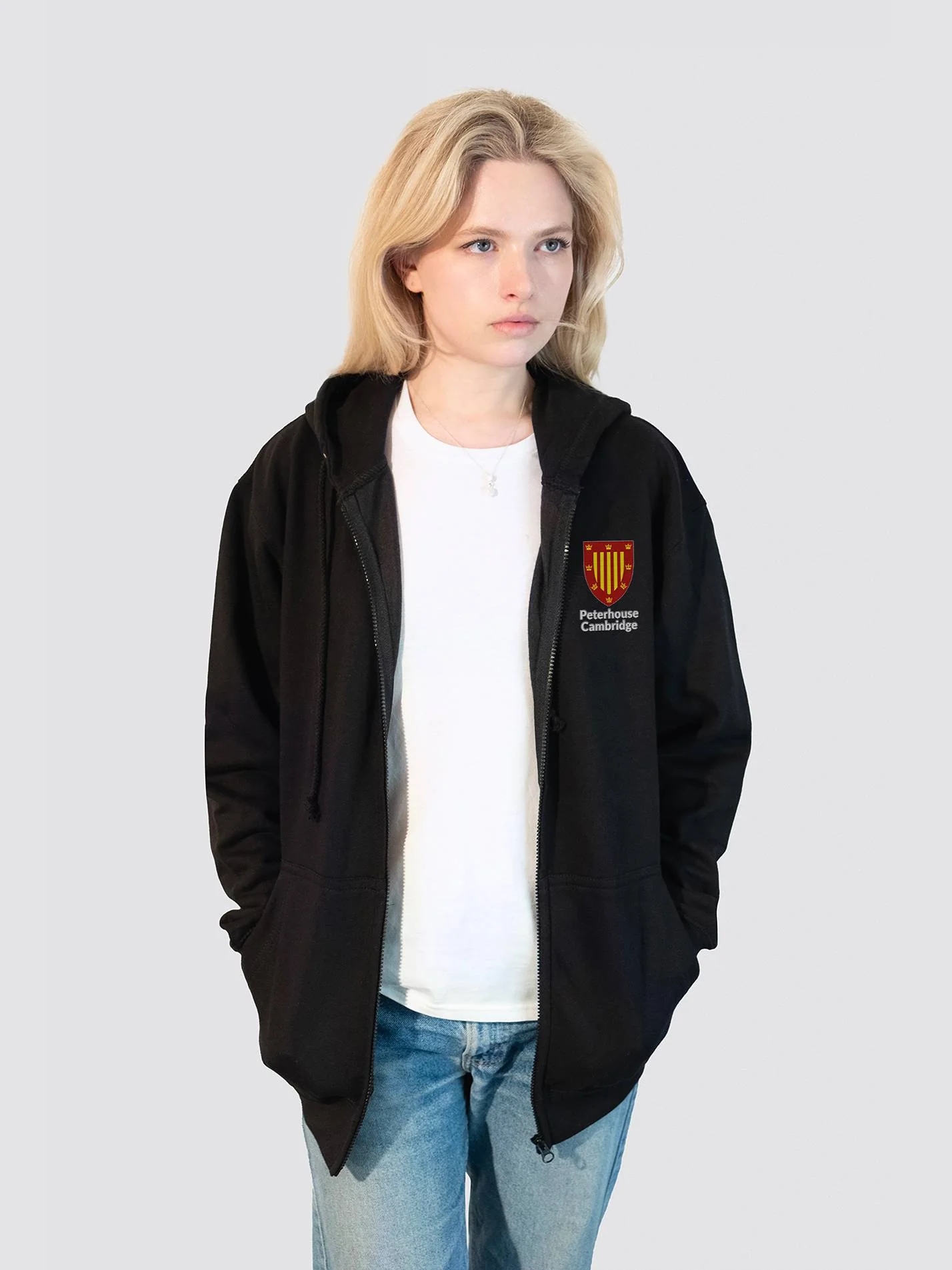 Peterhouse Cambridge JCR Zip-Up Unisex Hoodie