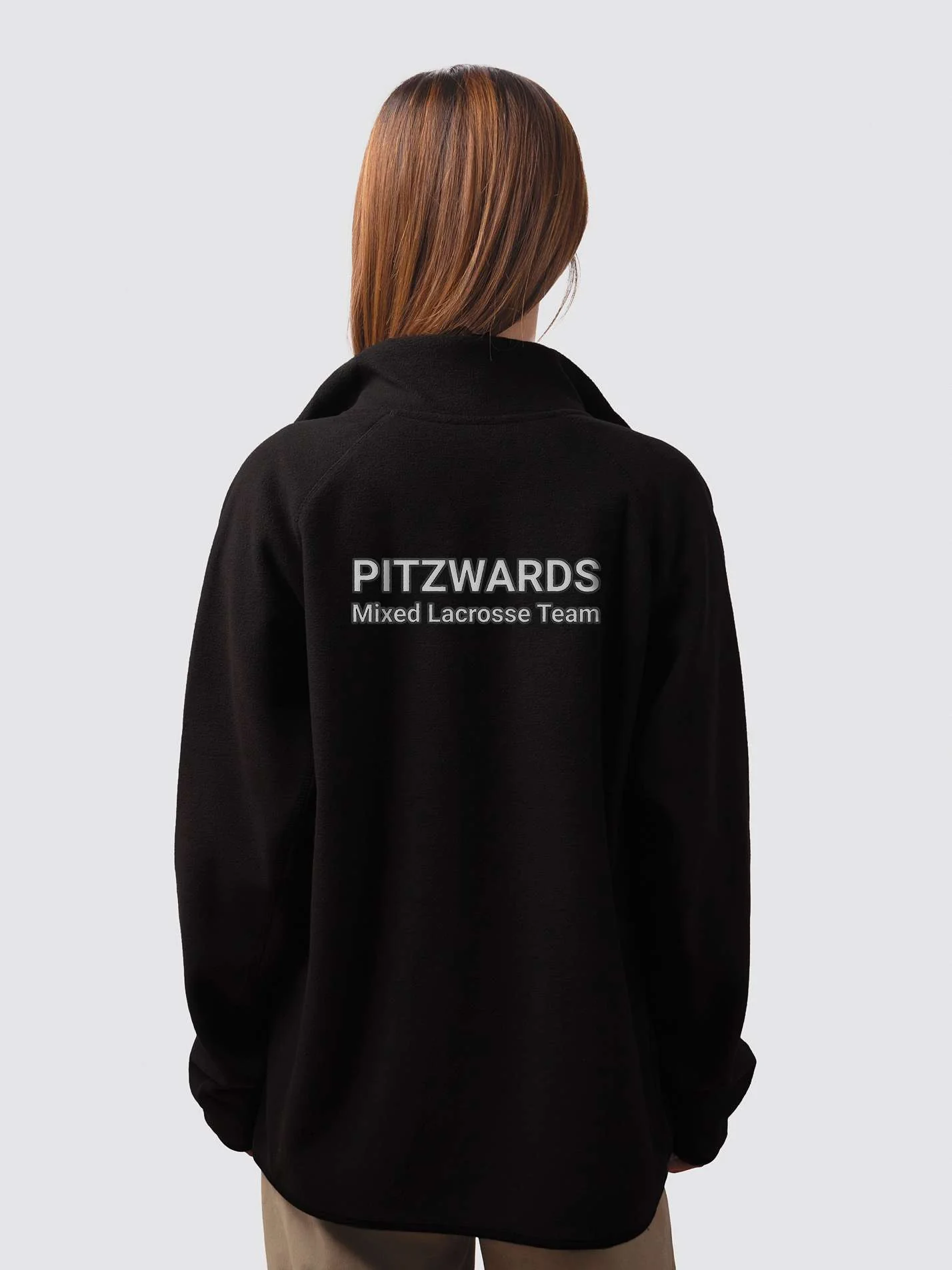 Pitzwards Lacrosse Sustainable Unisex Full Zip Fleece - Image 2
