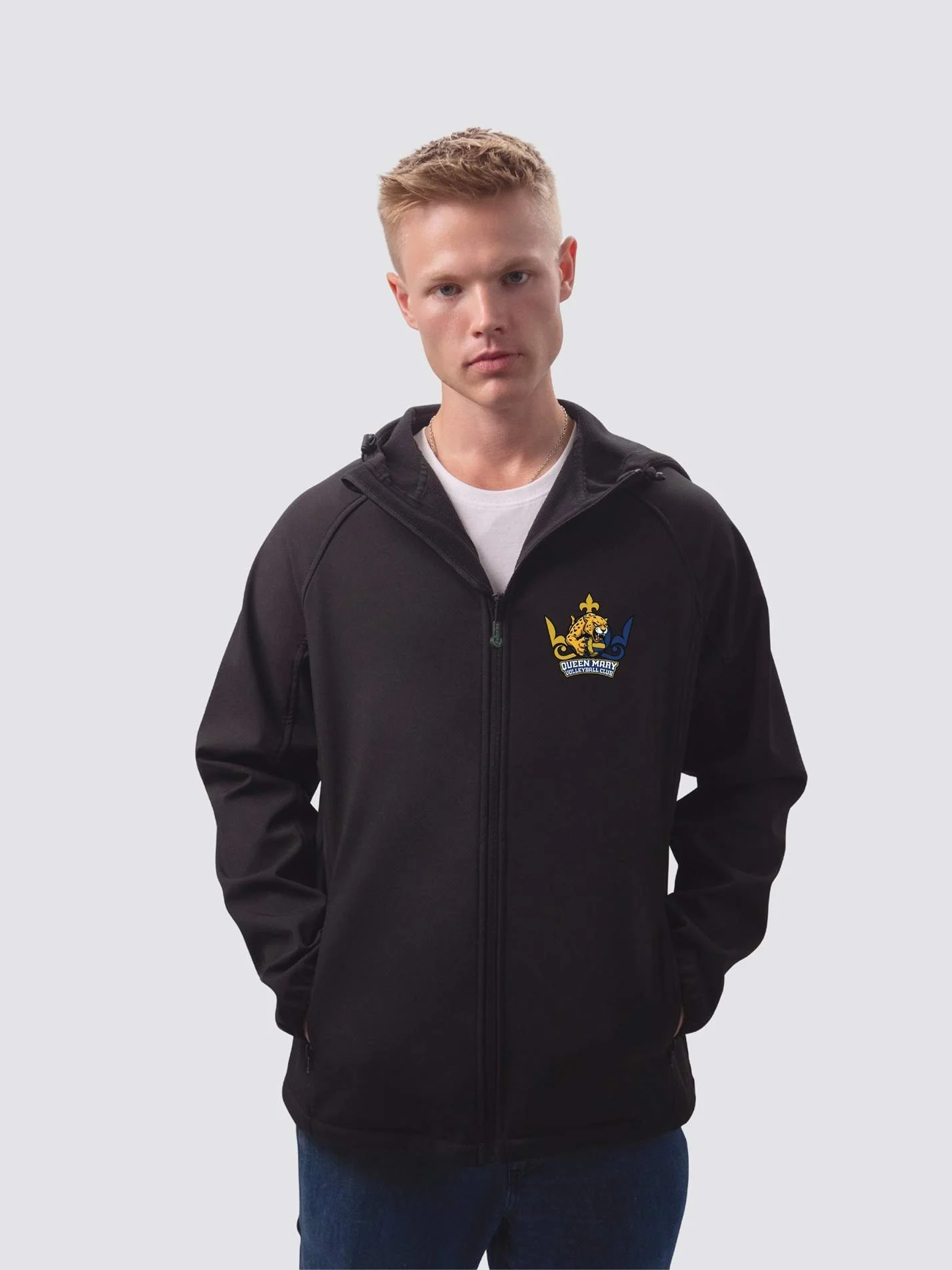 Queen Mary University London Volleyball Sustainable Men’s Hooded Soft Shell Jacket