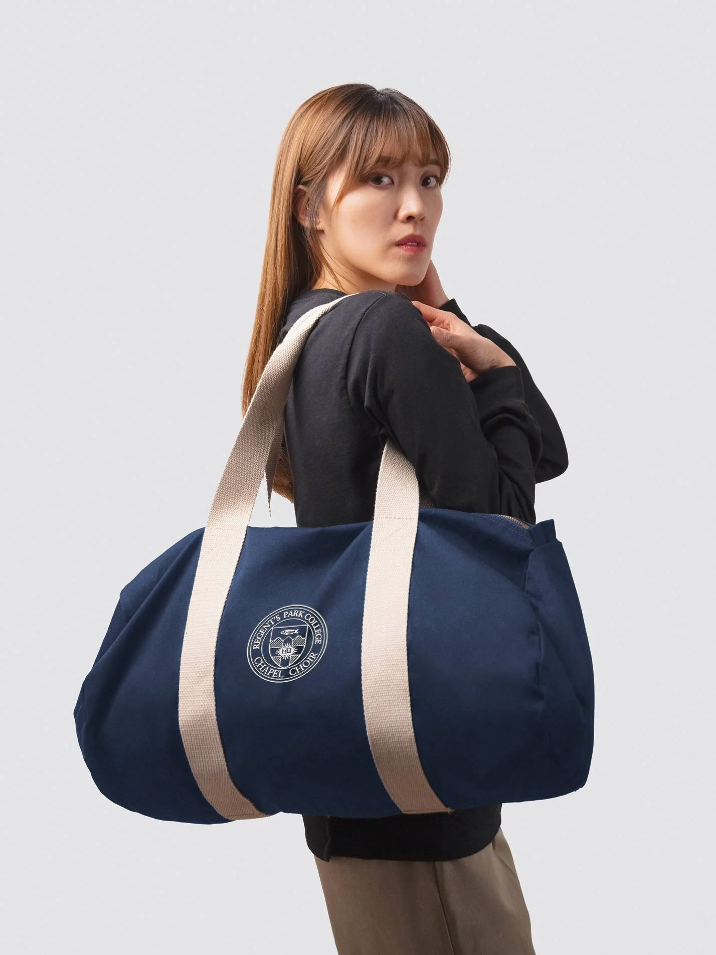 Regent's Park College Chapel Choir Organic Cotton Canvas Barrel Bag - Image 2
