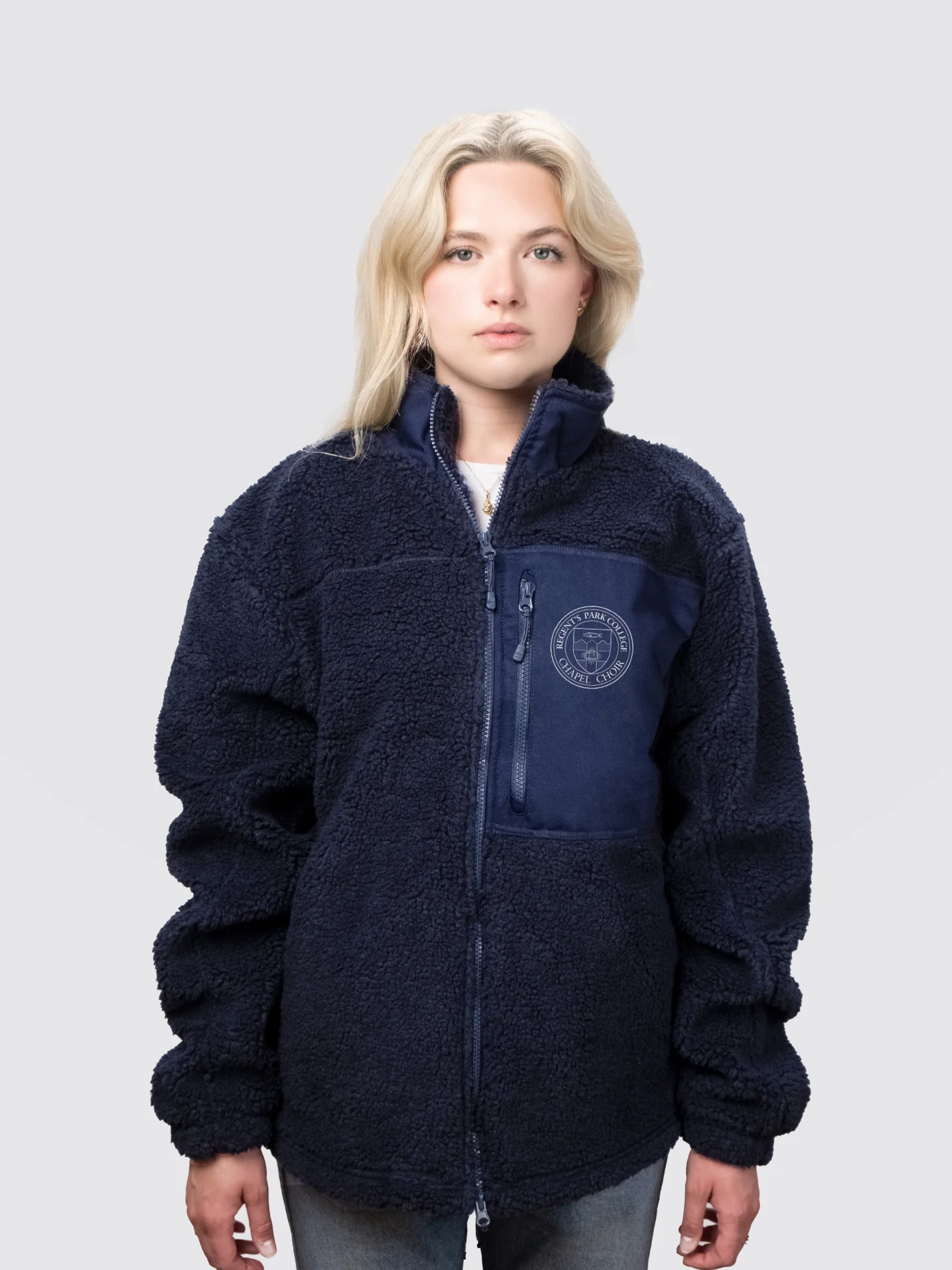 Regent's Park College Chapel Choir Unisex Fluffy Sherpa Fleece Jacket - Image 6