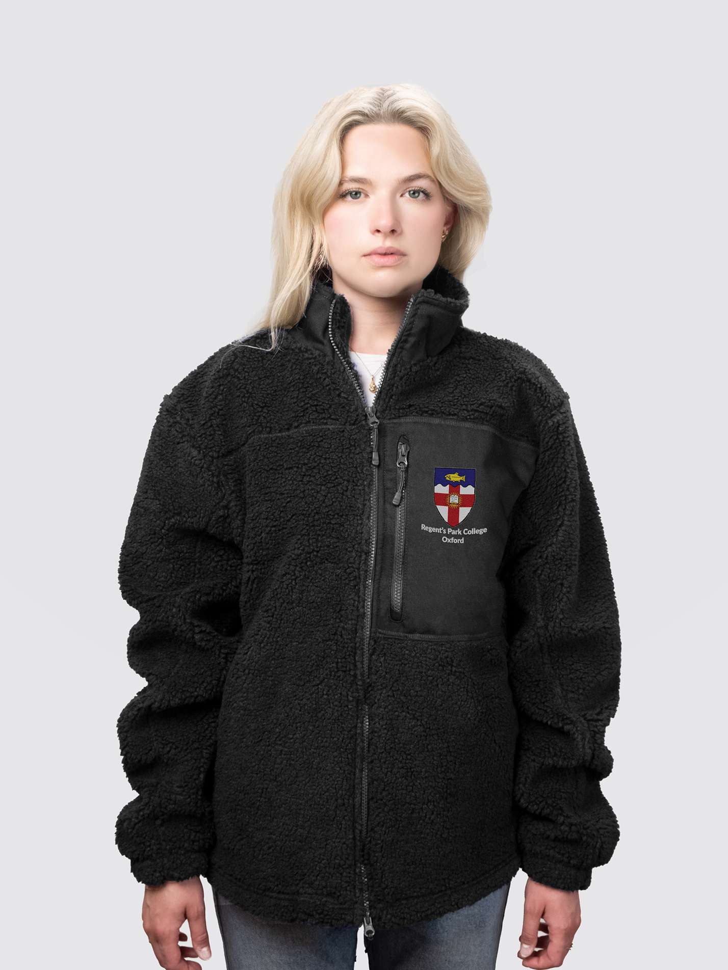 Regent's Park College Oxford JCR Unisex Fluffy Sherpa Fleece Jacket