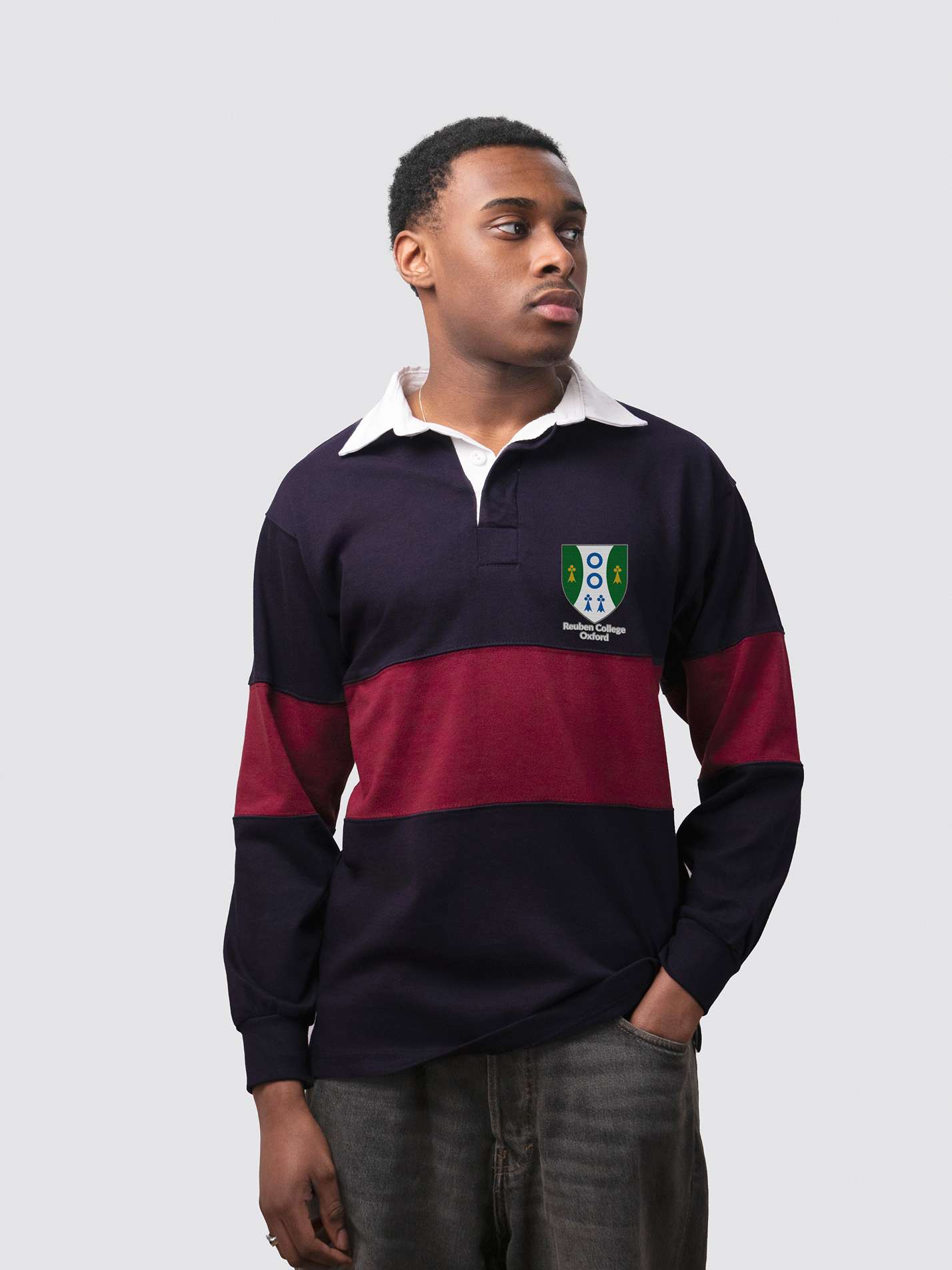 Reuben College Oxford Unisex Panelled Rugby Shirt