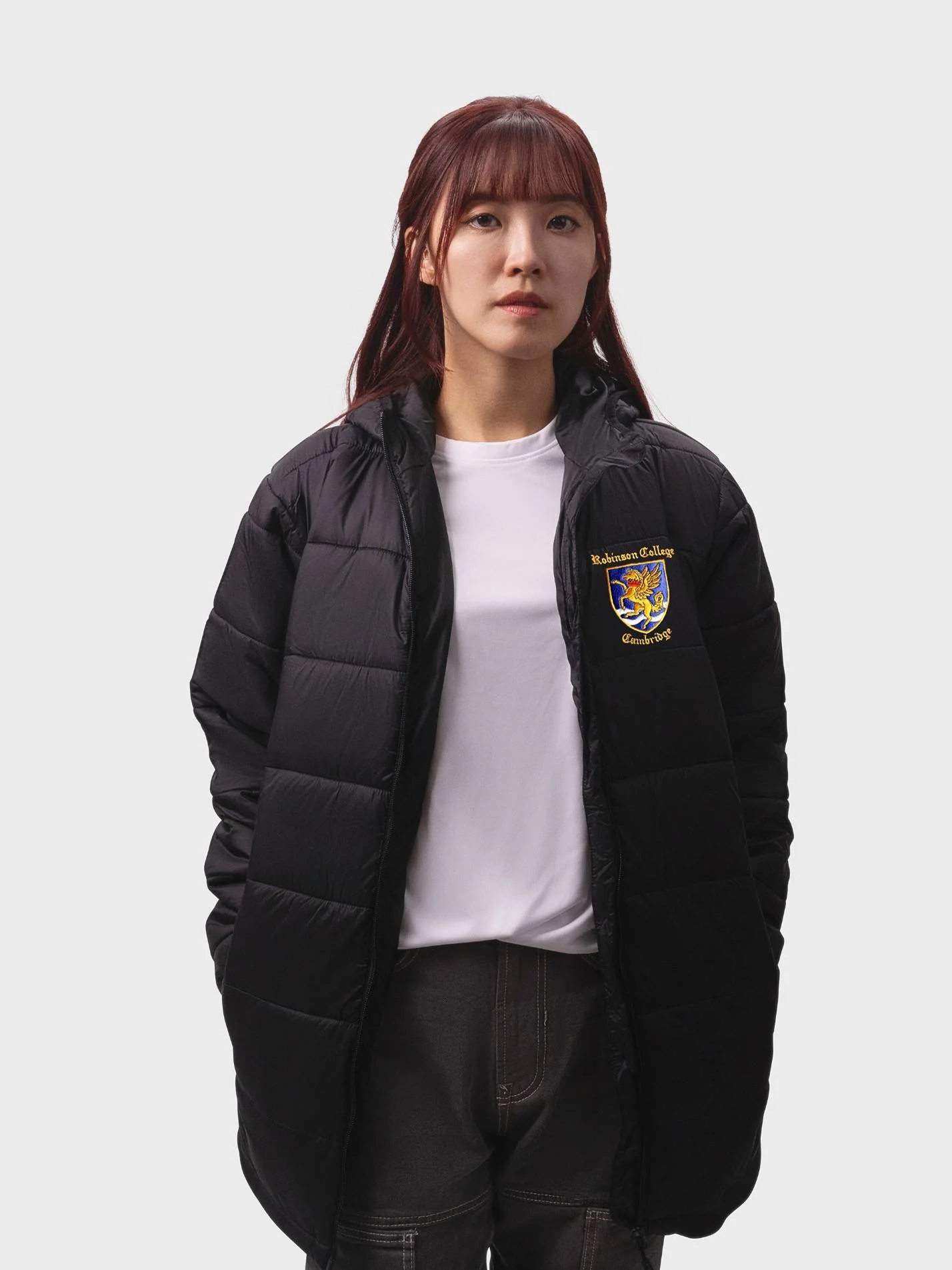Robinson College Cambridge Sustainable Unisex Hooded Puffer Jacket
