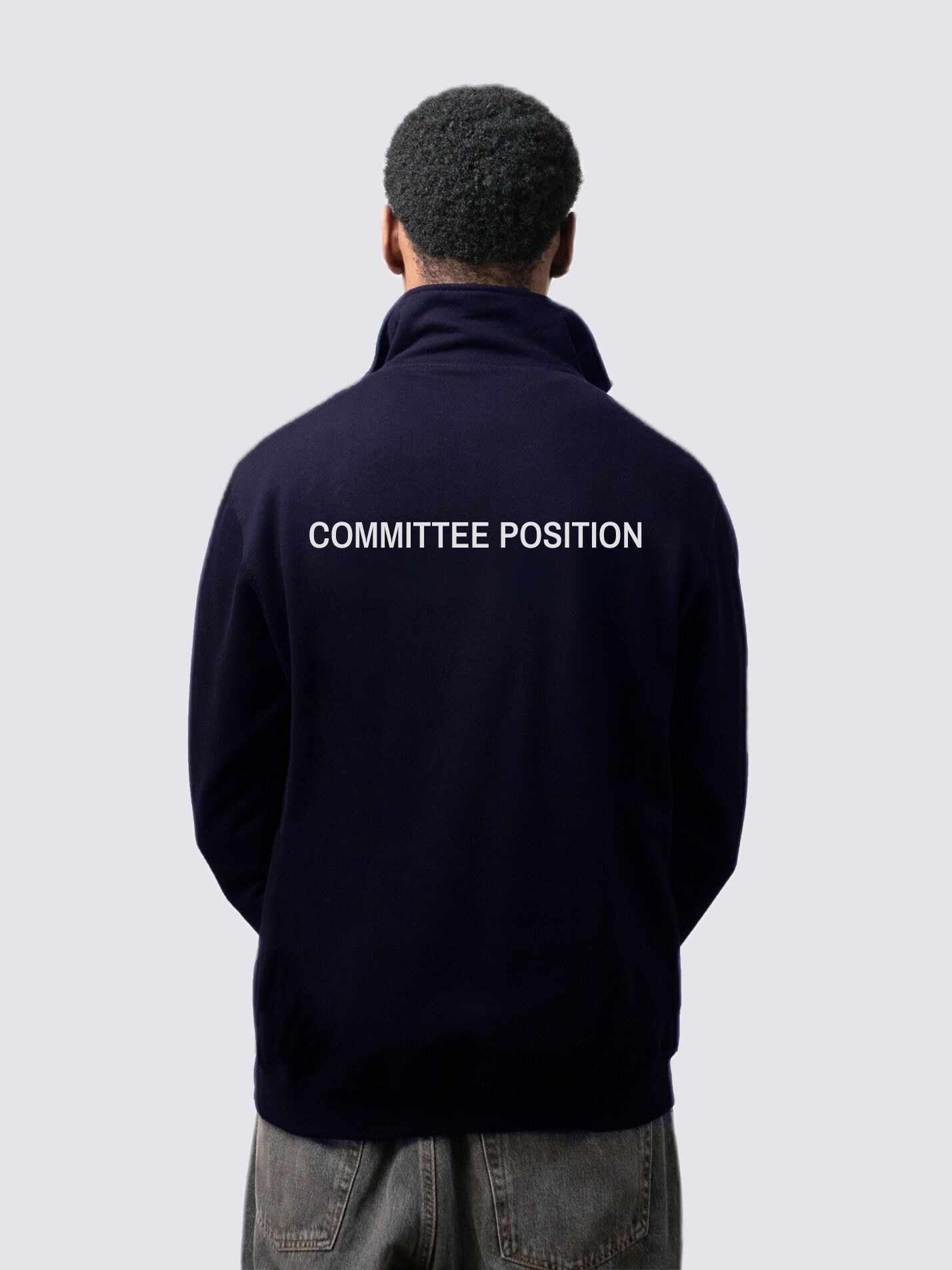 Royal Holloway Law Society Unisex 1/4 Zip Sweatshirt - Committee - Image 2