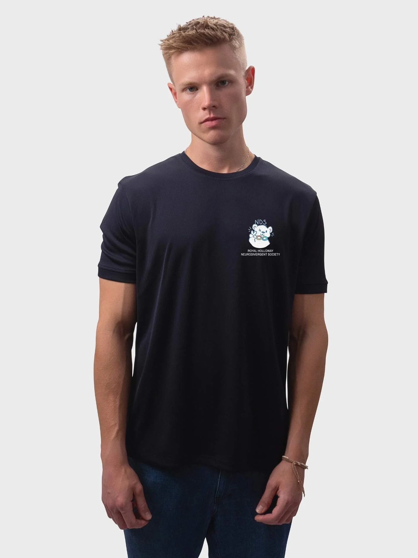 Royal Holloway Neurodivergent Society Sustainable Men's Performance T-Shirt - Image 3