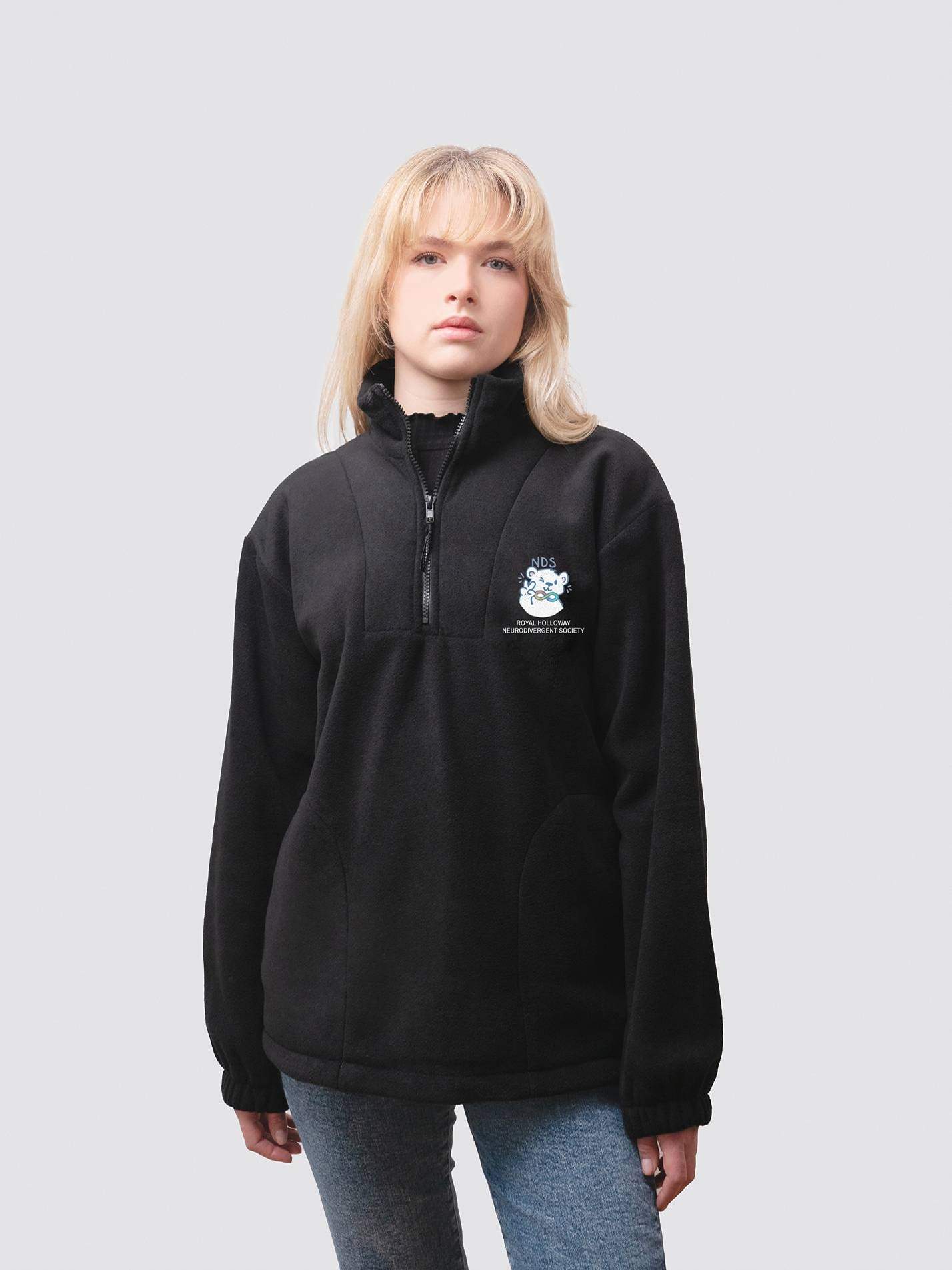Royal Holloway Neurodivergent Society Unisex 1/4 Zip Fleece - Image 3