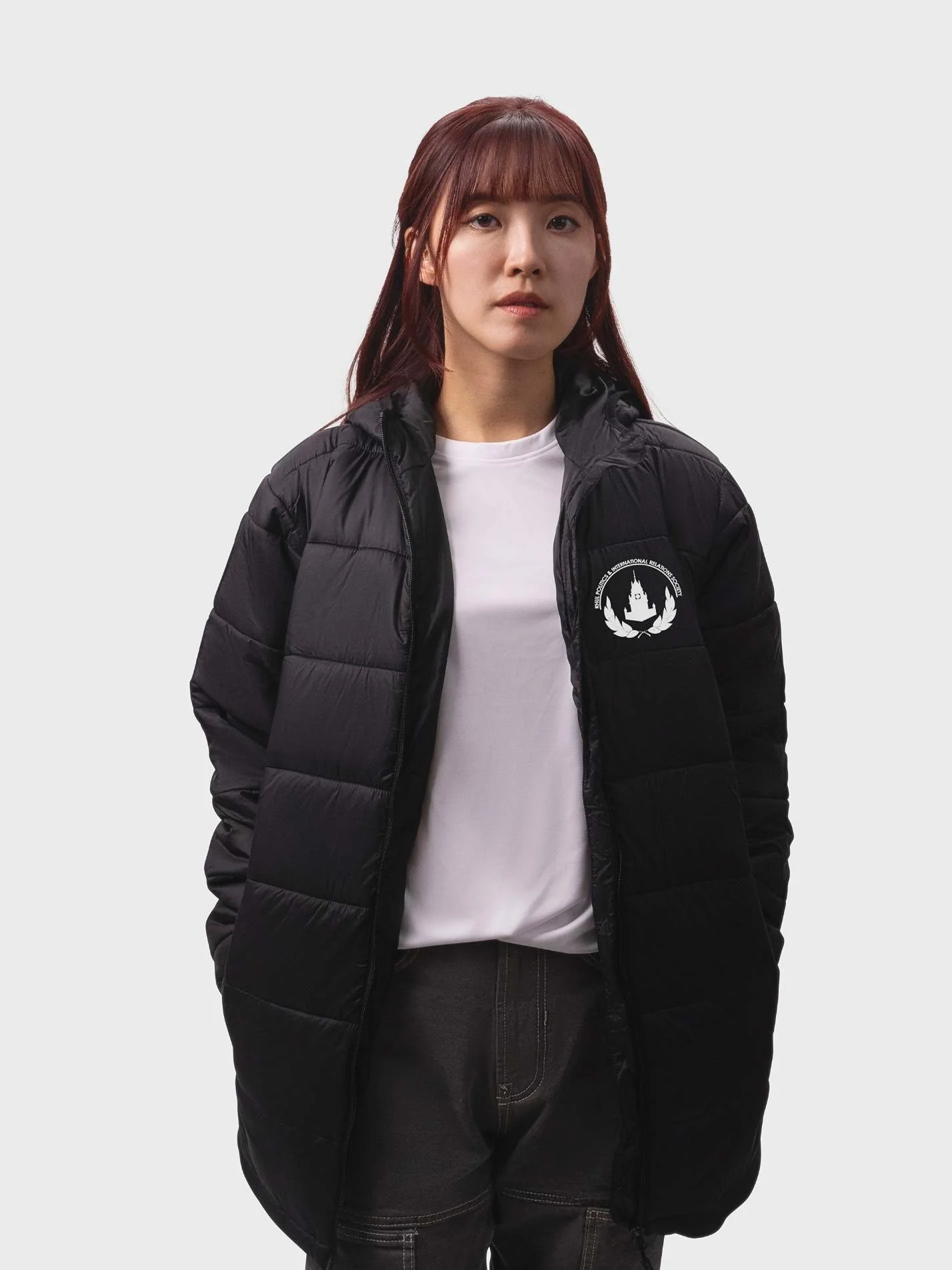 Royal Holloway Politics and International Relations Society Sustainable Unisex Hooded Puffer Jacket