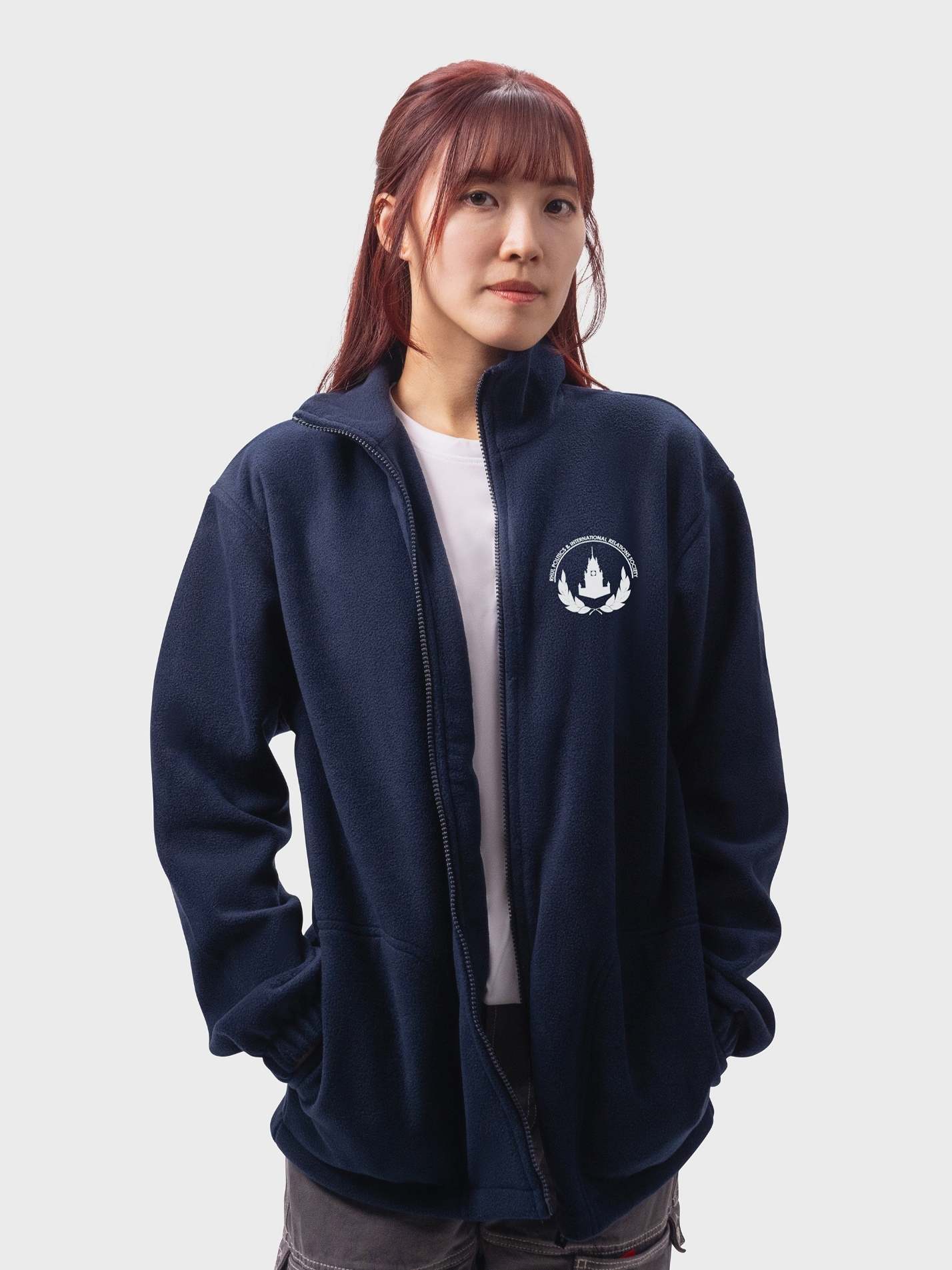 Royal Holloway Politics and International Relations Society Unisex Polar Full Zip Fleece - Image 3