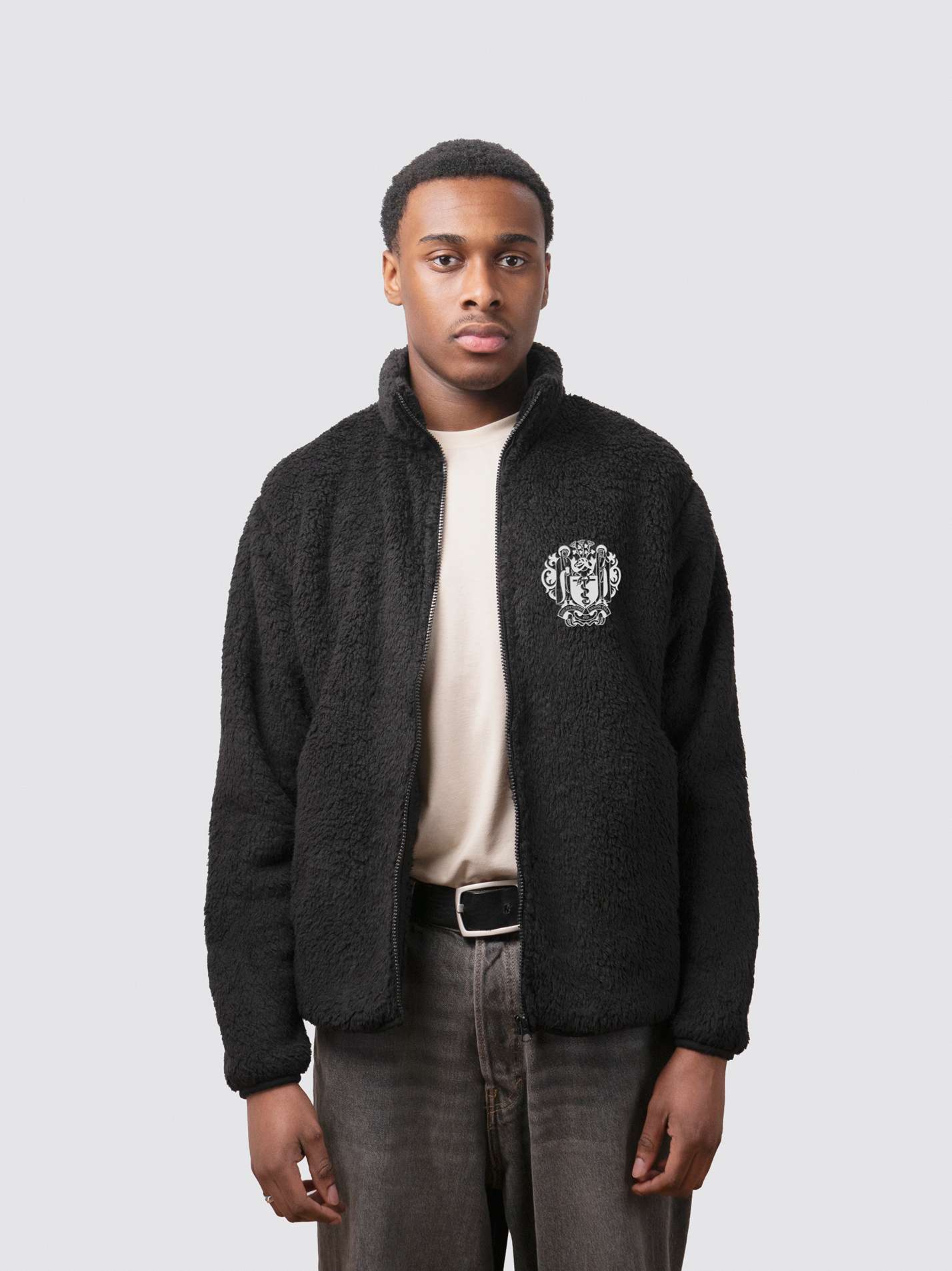 Royal Society of Medicine Unisex Sherpa Fleece Zipped Jacket - Image 4