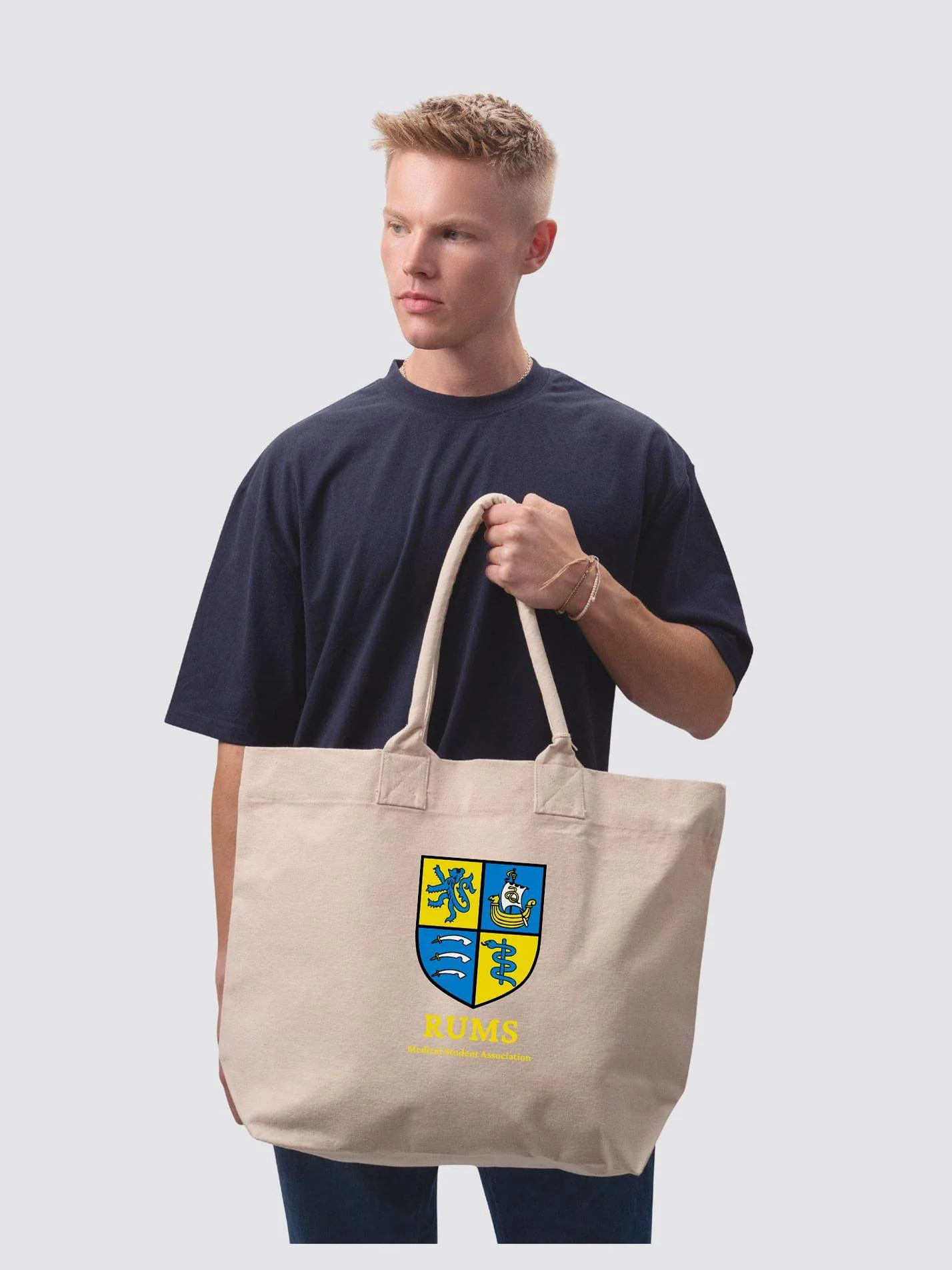 RUMS Medical Student Association Cotton Canvas Printed Shopper Bag