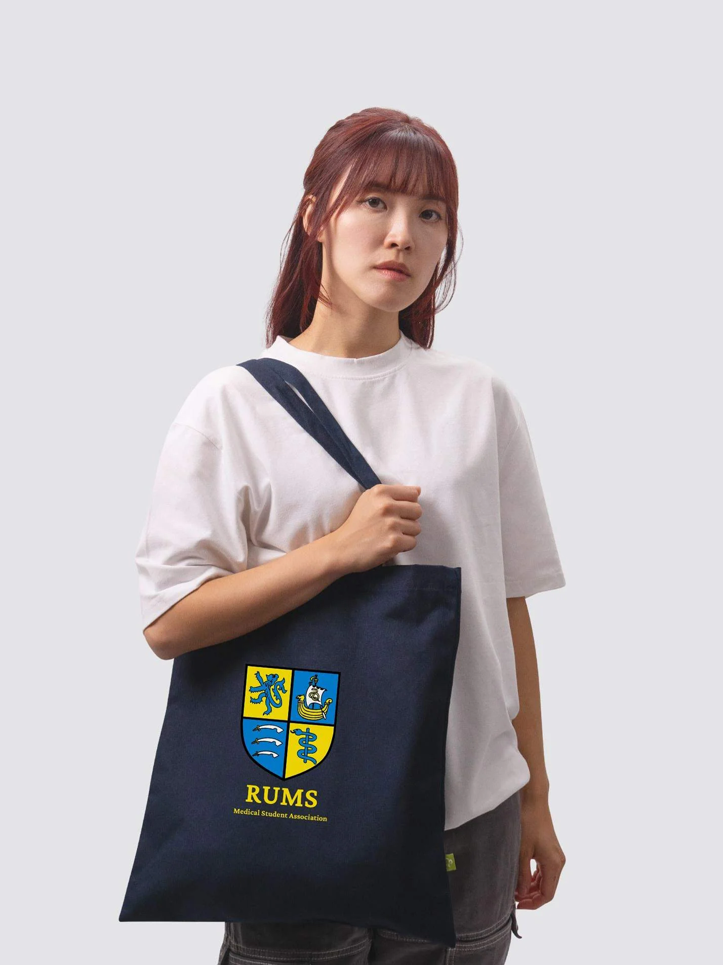 RUMS Medical Student Association Organic Cotton Printed Tote Bag - Image 2