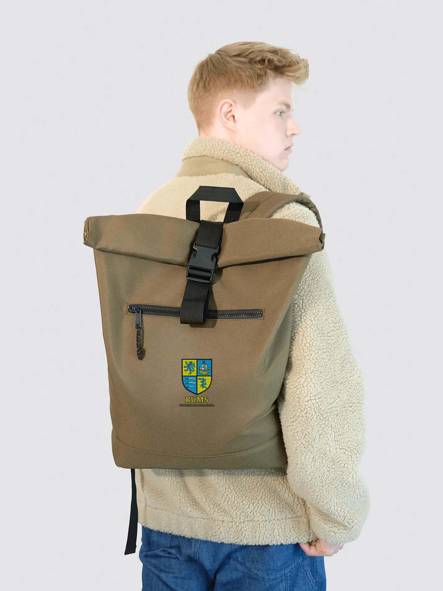 RUMS Medical Student Association Roll Top Backpack - Image 5