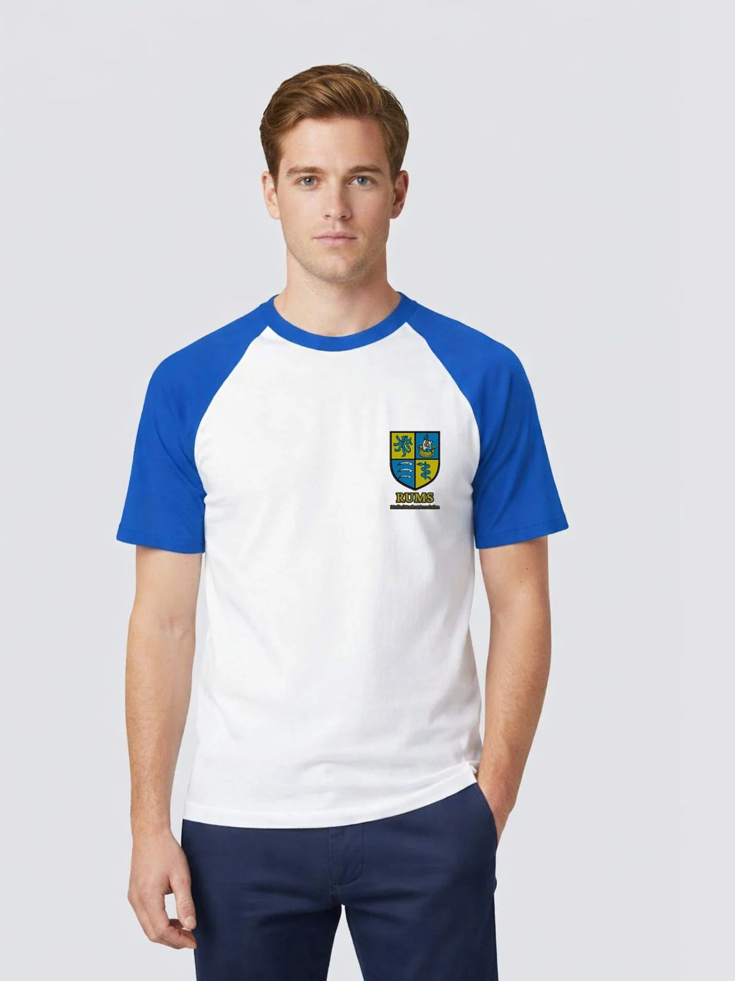 RUMS Medical Student Association Unisex Baseball T-Shirt - Image 3