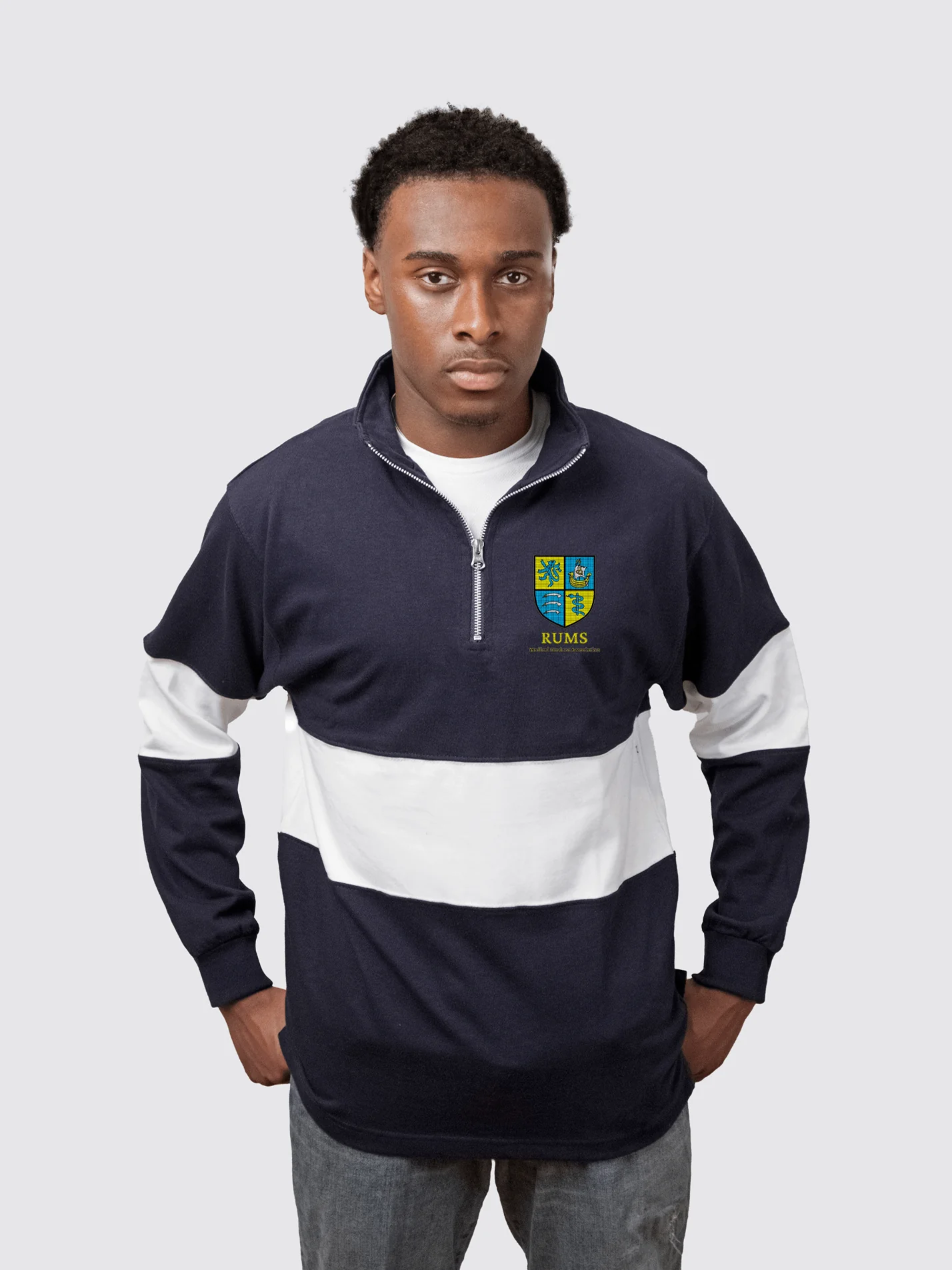 RUMS Medical Student Association Unisex Panelled 1/4 Zip Sweatshirt