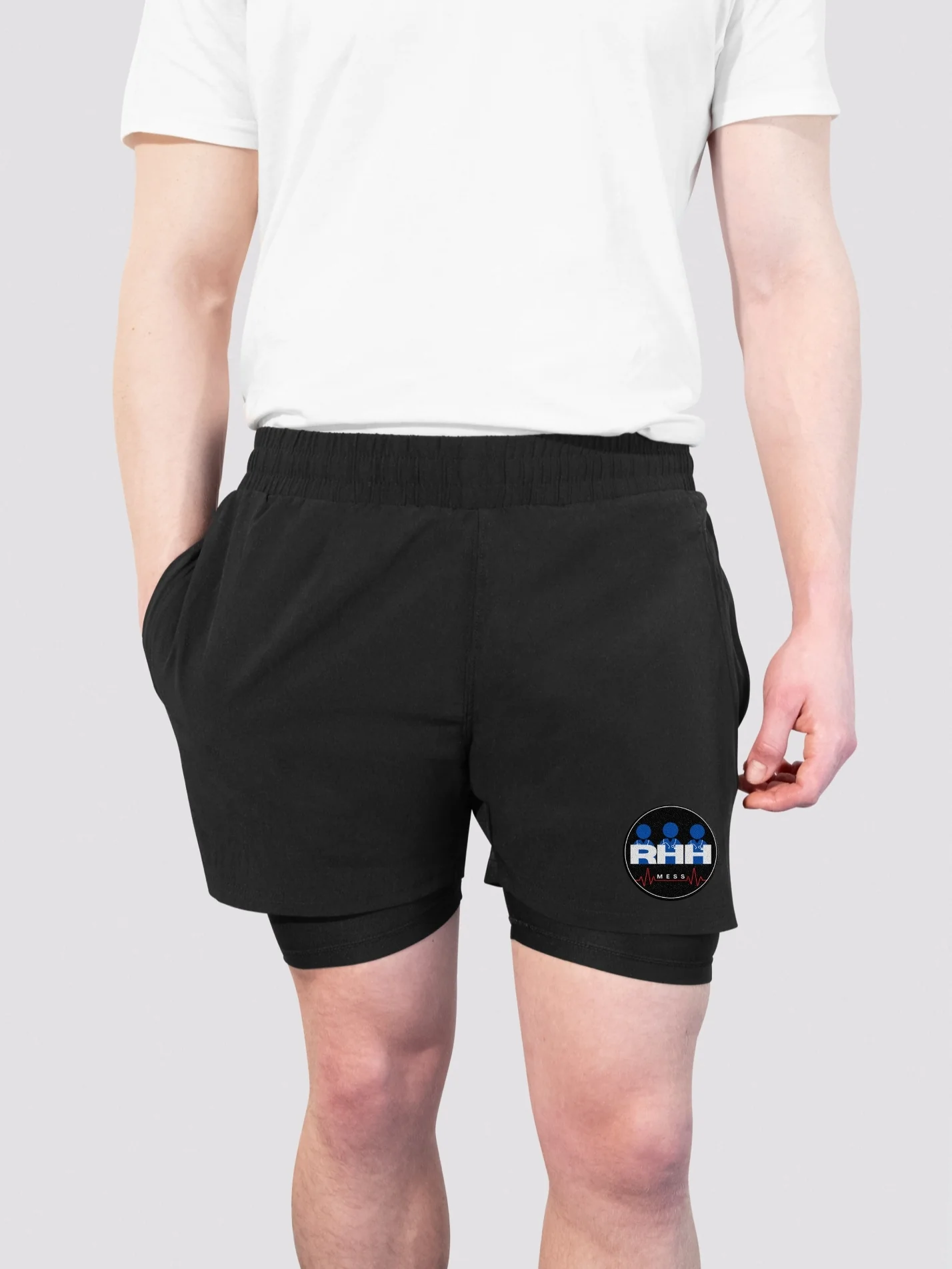 Russell's Hall Doctors' Mess Men's Dual Layer Sports Shorts