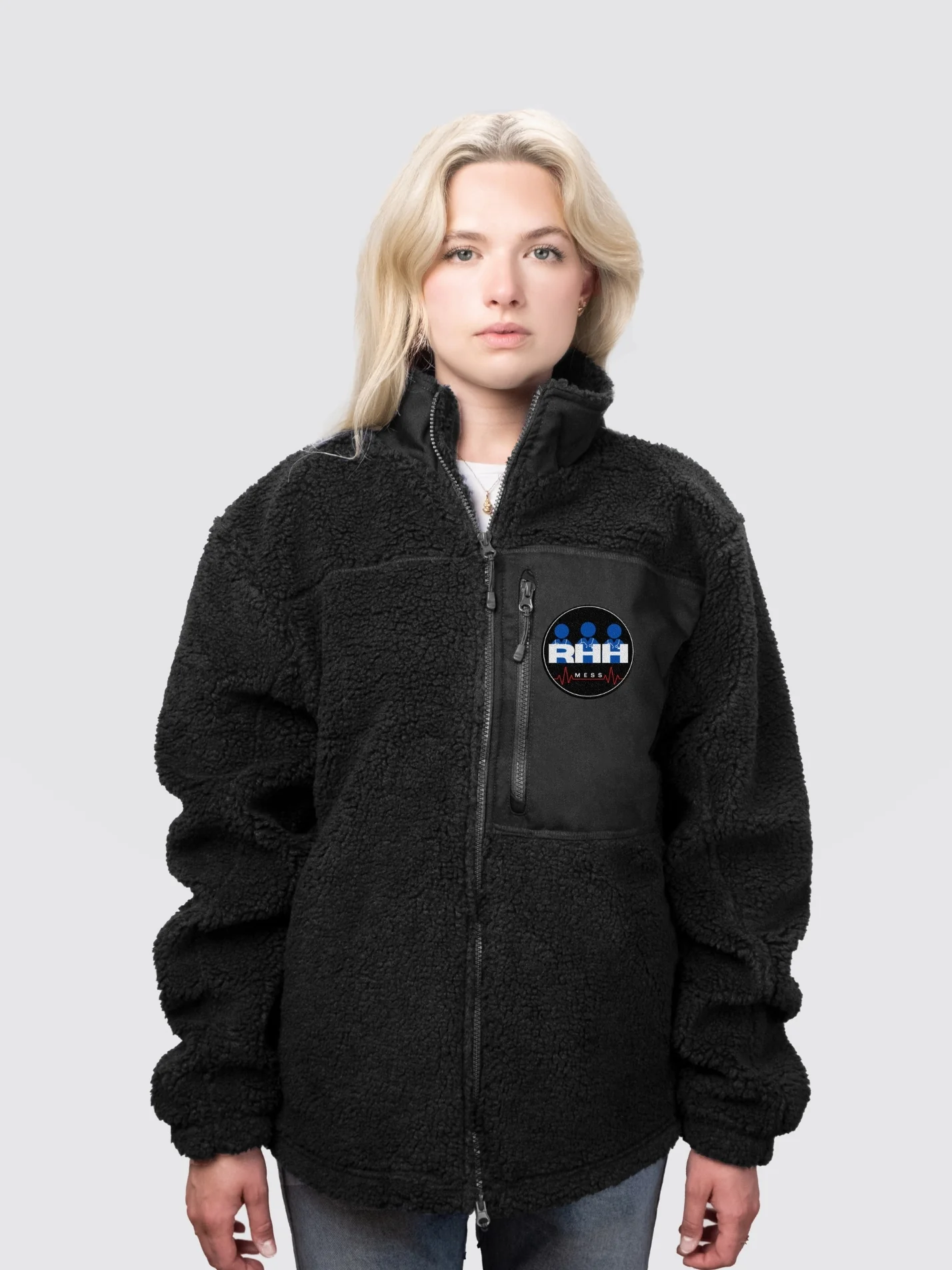 Russell's Hall Doctors' Mess Unisex Fluffy Sherpa Fleece Jacket