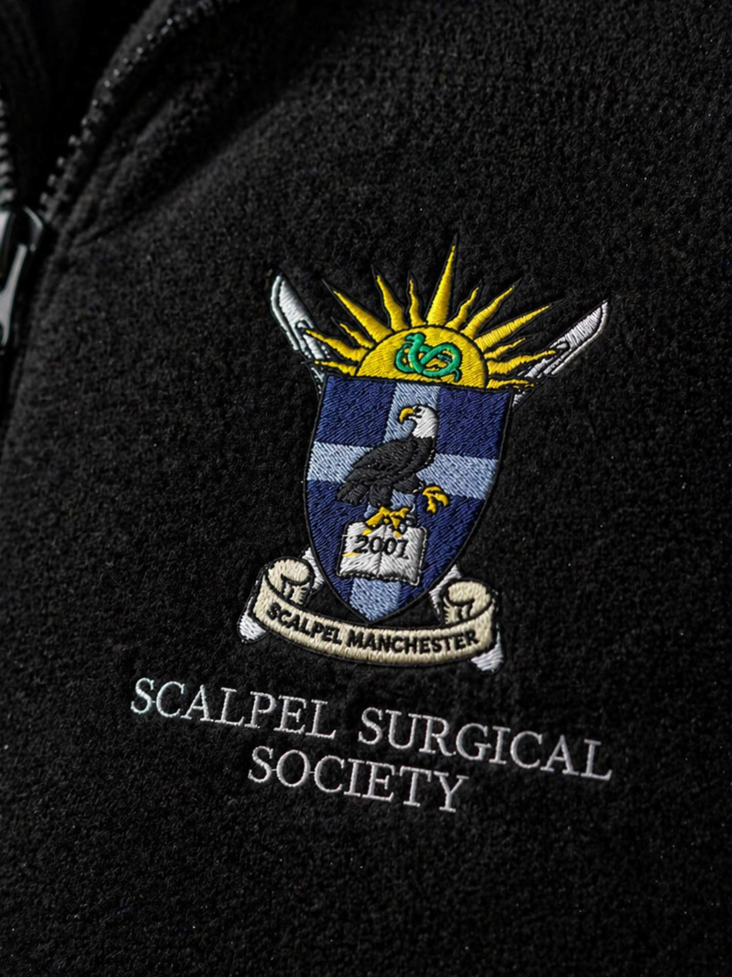Scalpel Surgical Society Unisex 1/4 Zip Fleece - Image 3