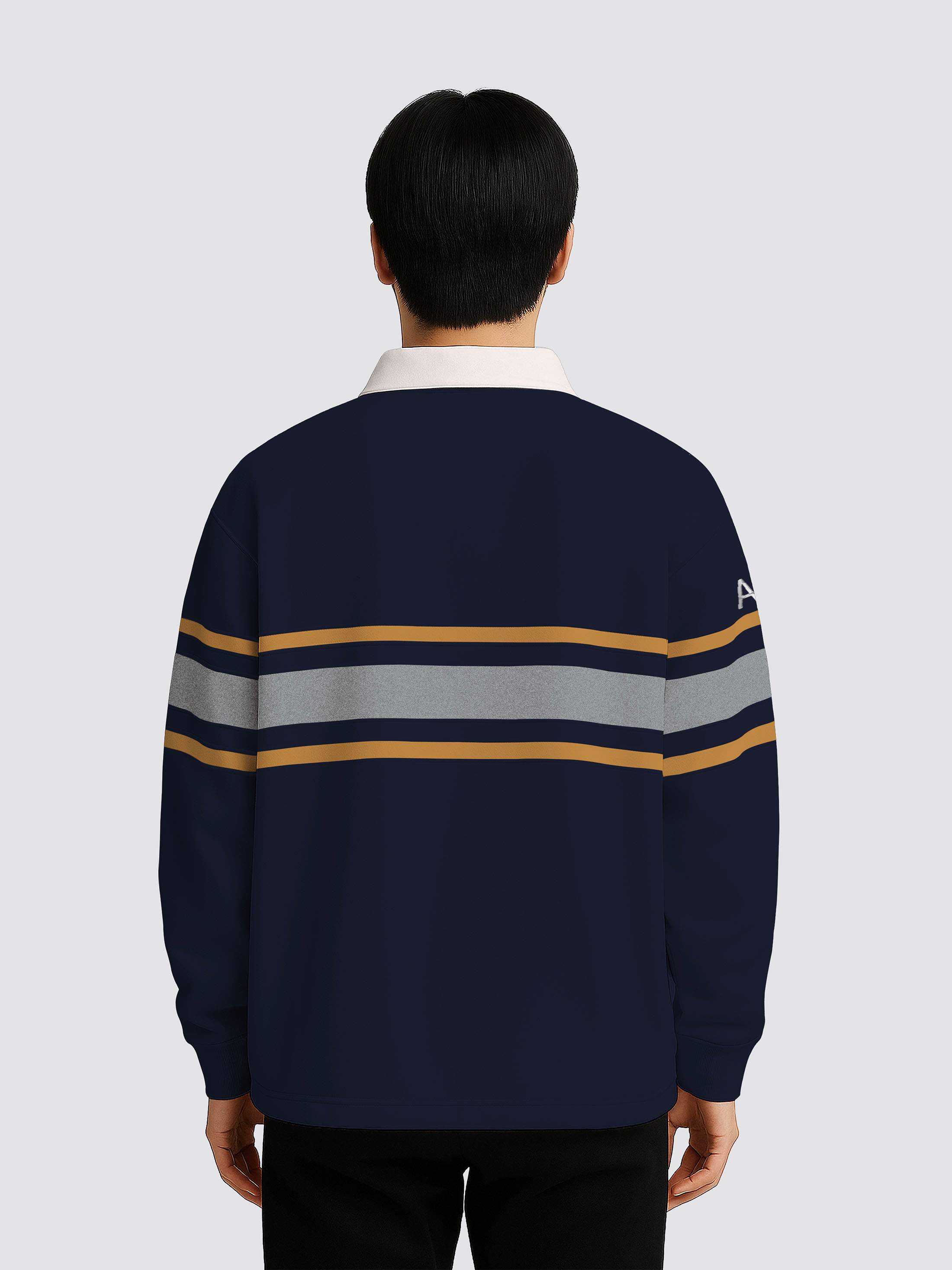 Scouts Scunthorpe Retro Striped Rugby Shirt - Image 2