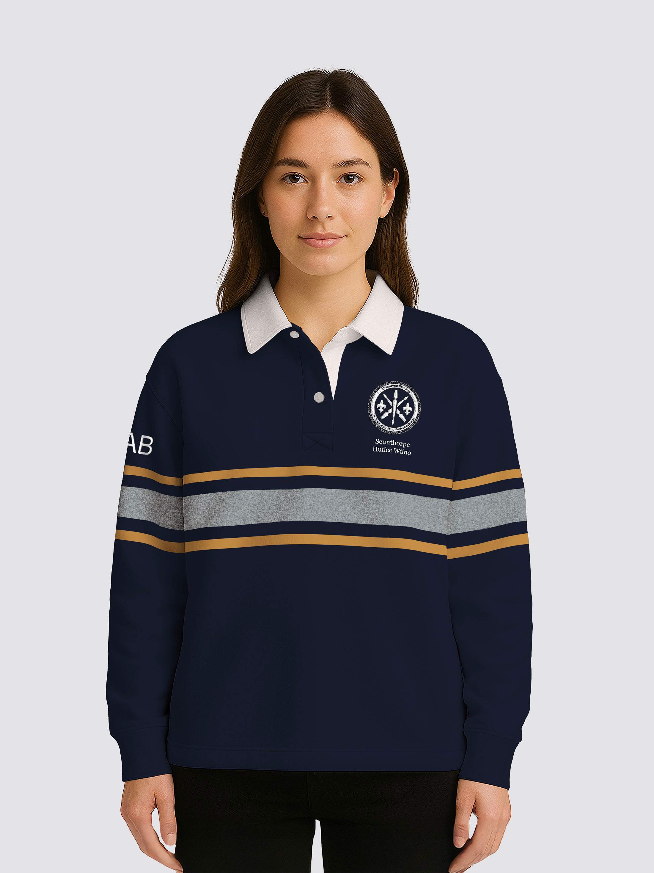 Scouts Scunthorpe Retro Striped Rugby Shirt - Image 4