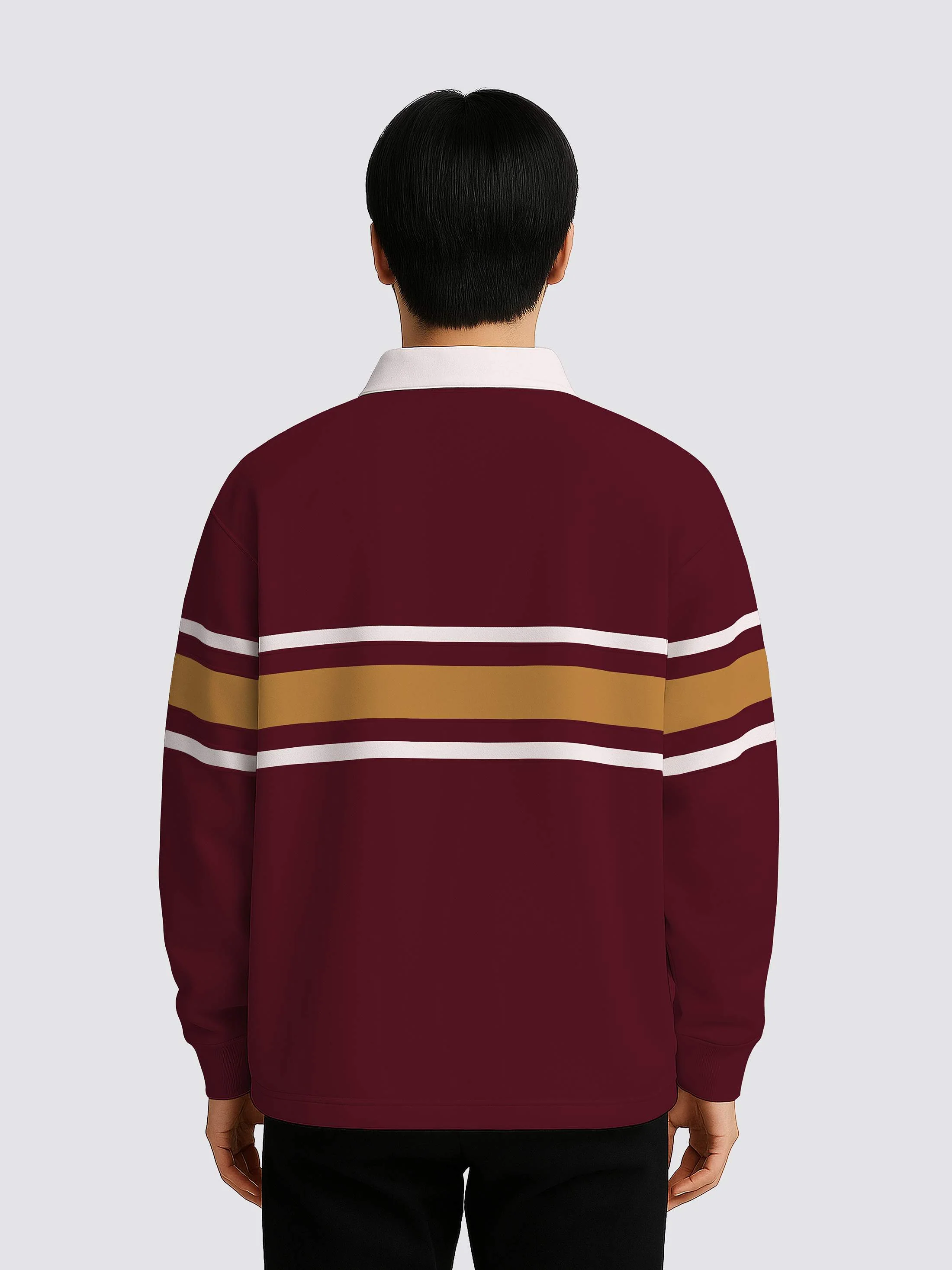 Selwyn College Cambridge Retro Striped Rugby Shirt - Image 3