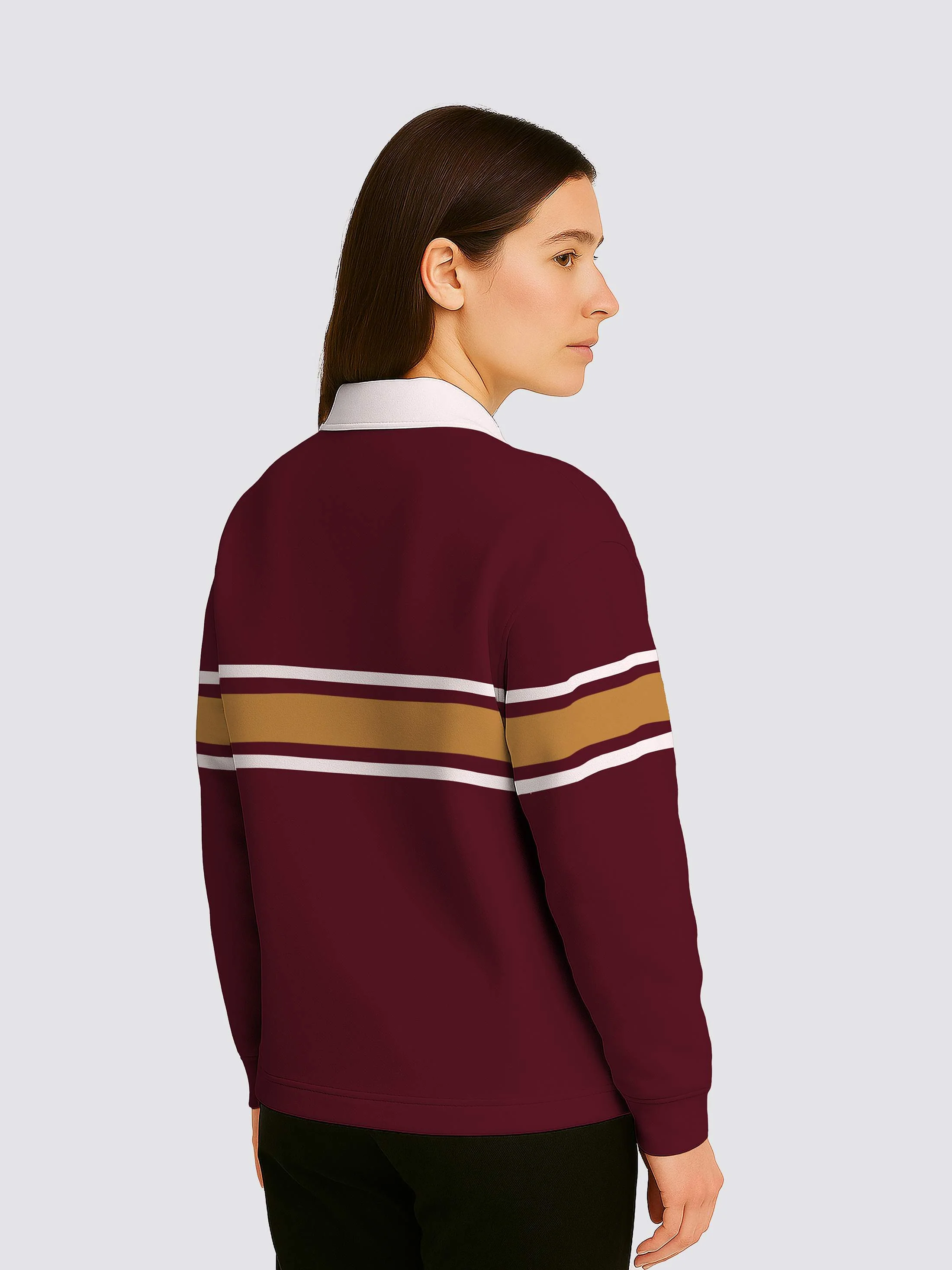 Selwyn College Cambridge Retro Striped Rugby Shirt - Image 4