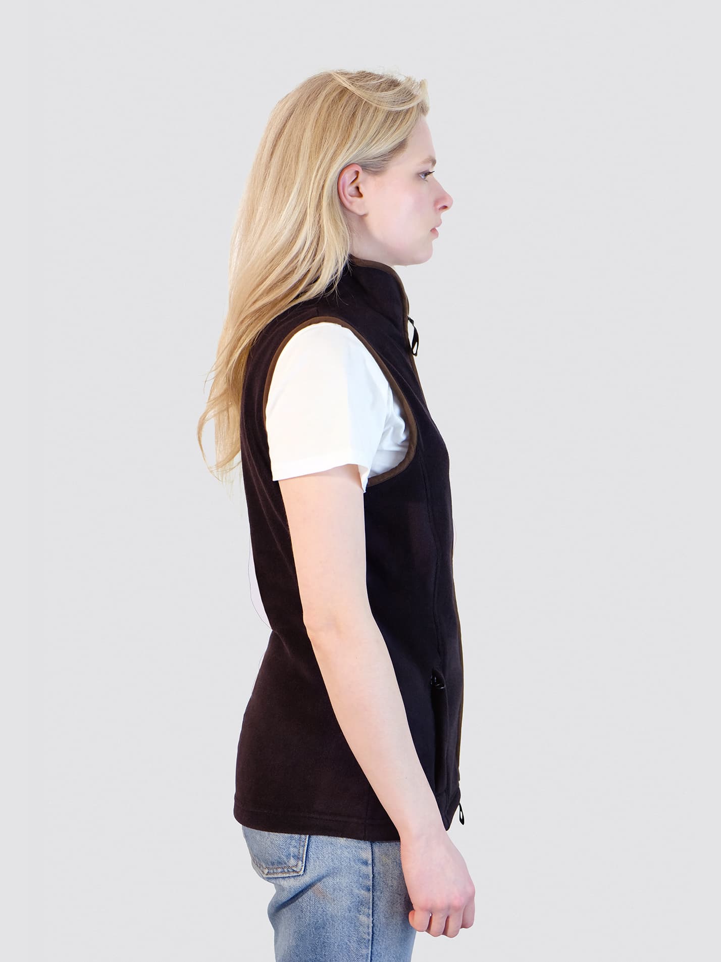 SHU Yoga & Pilates Ladies Heritage Gilet Fleece - Image 4
