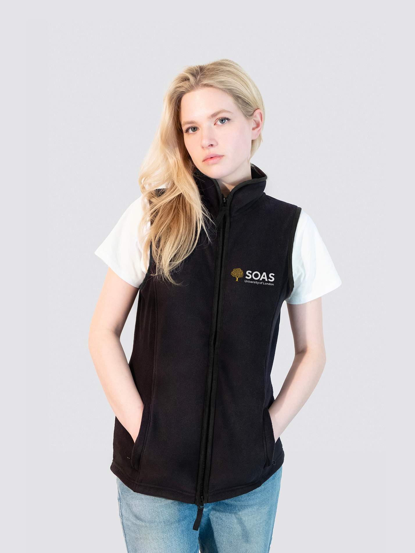 SOAS University of London Collection Ladies Heritage Gilet Fleece - Image 5