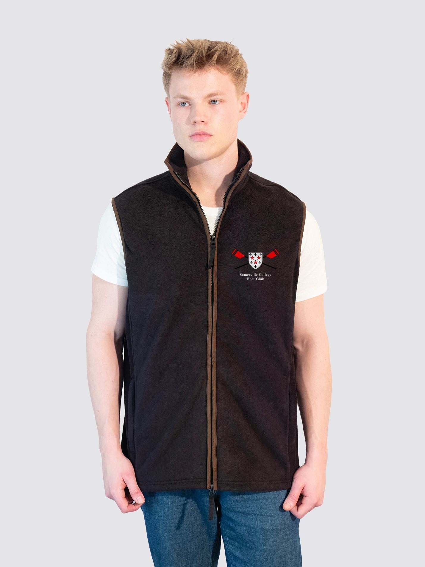 Somerville College Boat Club Men's Heritage Gilet Fleece - Image 3