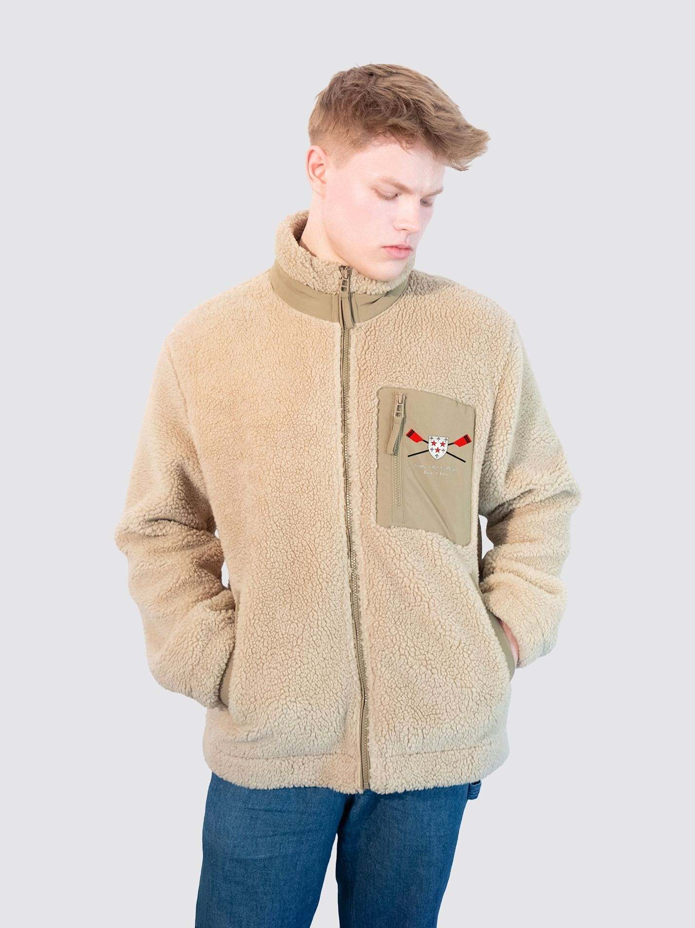 Somerville College Boat Club Unisex Deep-Pile Sherpa Fleece Jacket