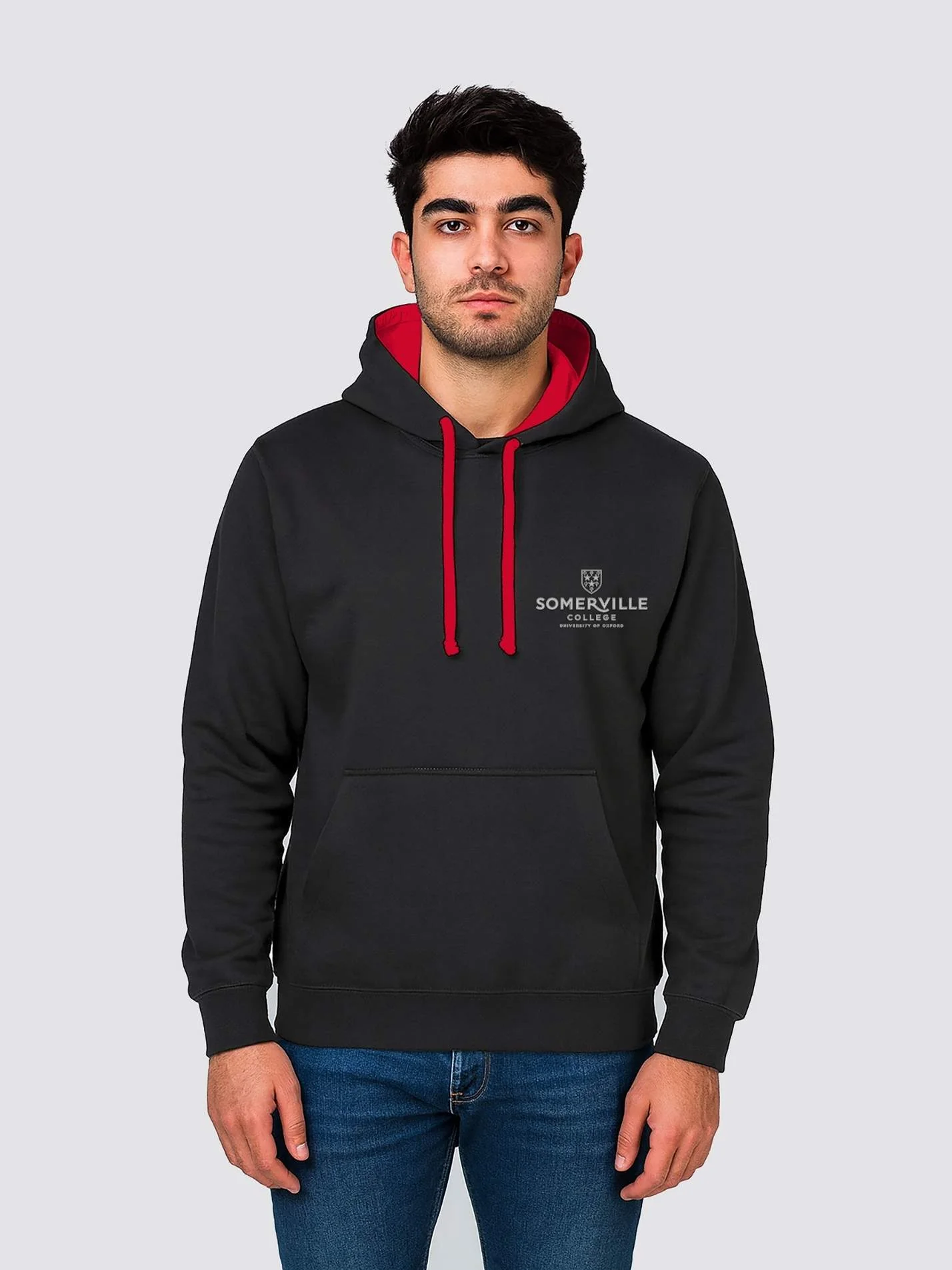 Somerville College Oxford MCR Modern Logo Contrast Hoodie