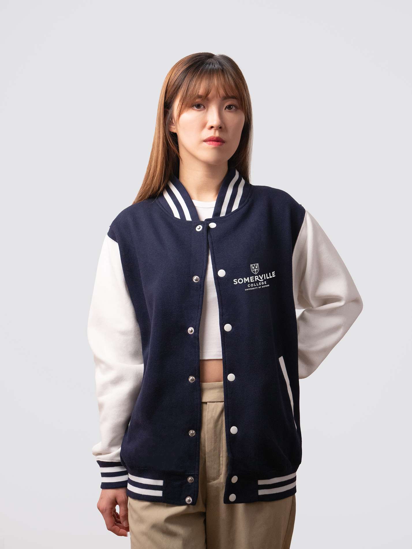 Somerville College Oxford MCR Modern Logo Varsity Jacket