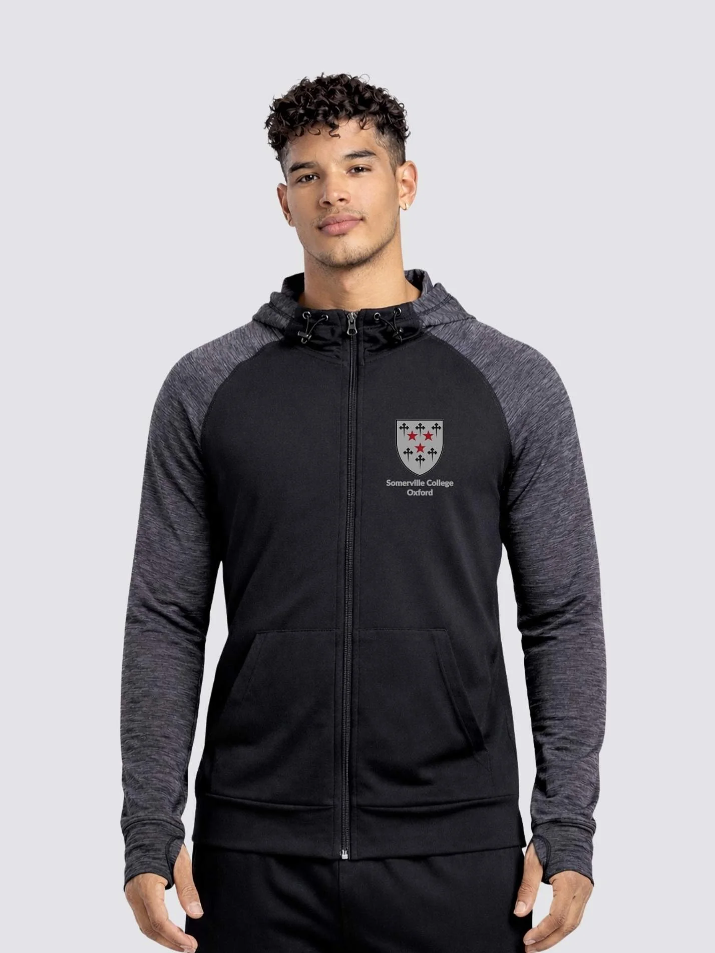 Somerville College Oxford MCR Traditional Crest Men's Running Hoodie